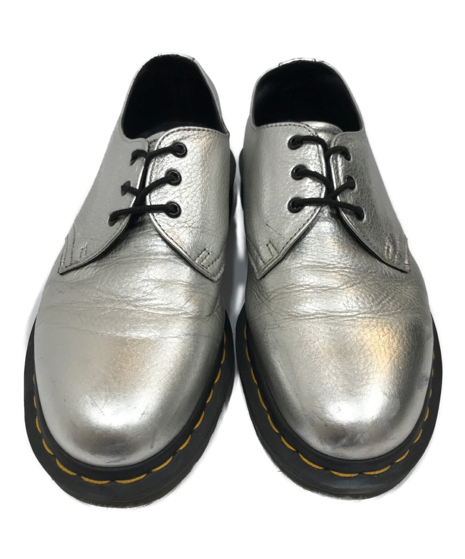 Dr.Martens (ドクターマーチン) 3ホールシューズ シルバー サイズ:UK6/EU39