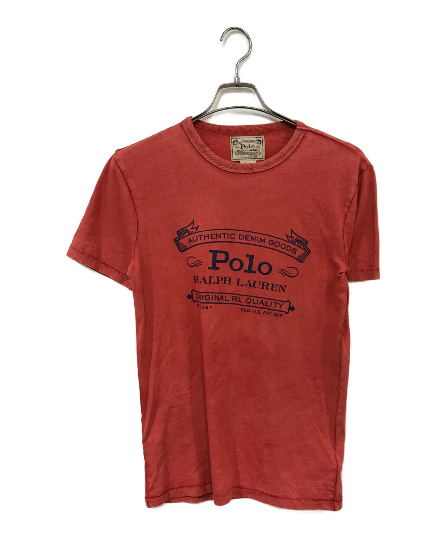 POLO RALPH LAUREN (ポロ・ラルフローレン) プリントTシャツ オレンジ サイズ:XS