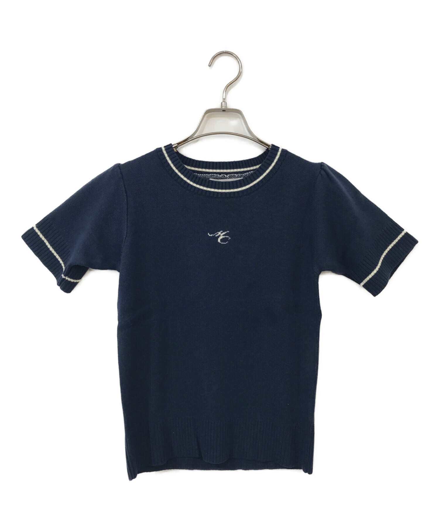 MimiChaton summer knit tops navy | www.dyrudlawaxa.com