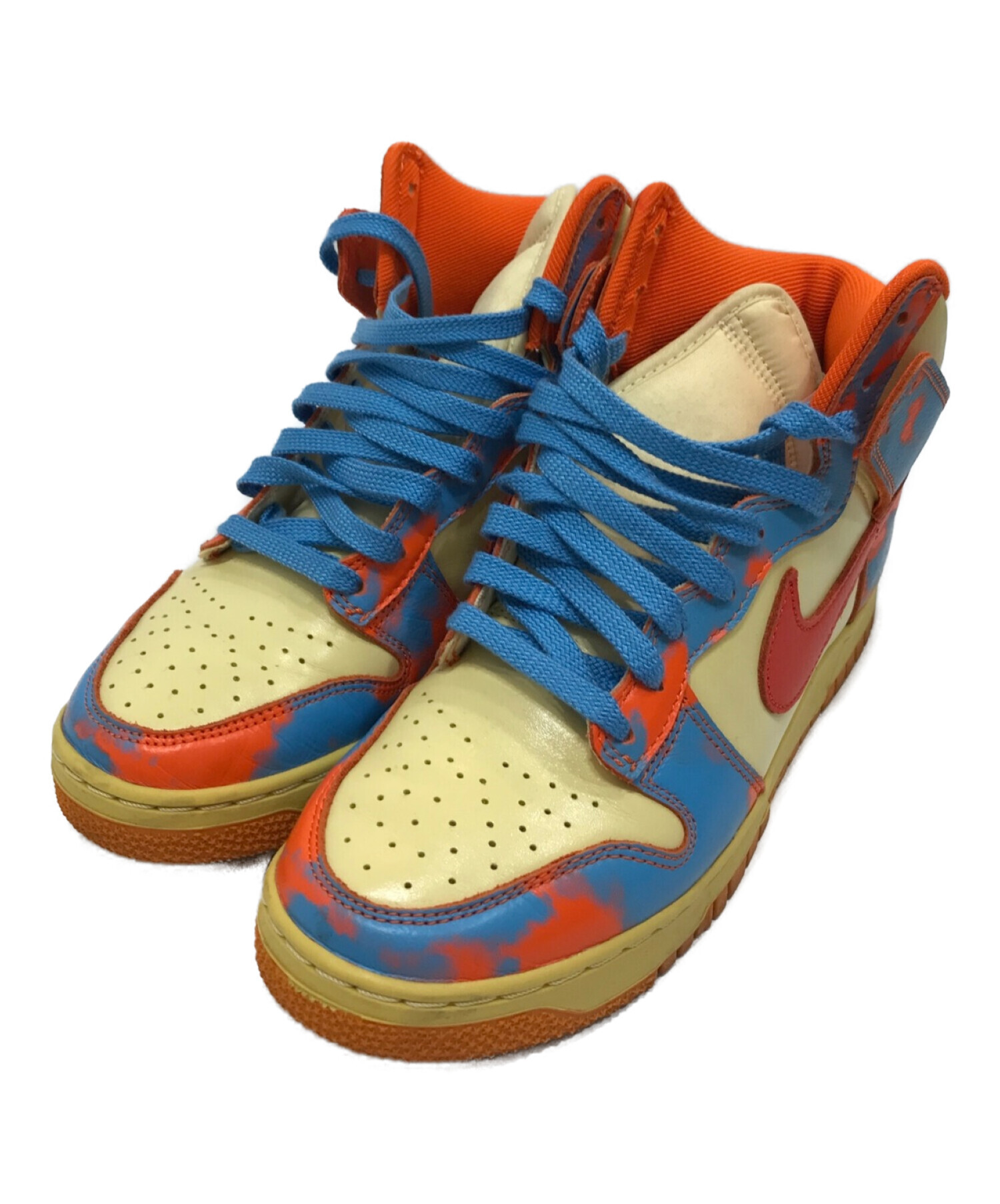 中古・古着通販】NIKE (ナイキ) ミッドカットスニーカー オレンジ