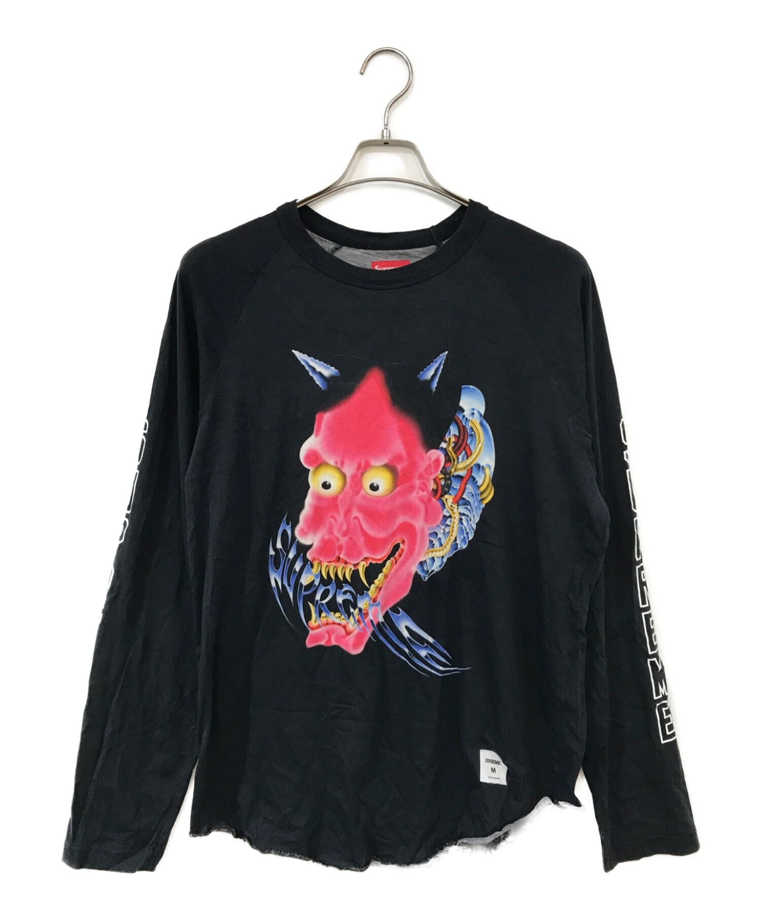 Supreme (シュプリーム) Demon raglan l/s top ブラック サイズ:M