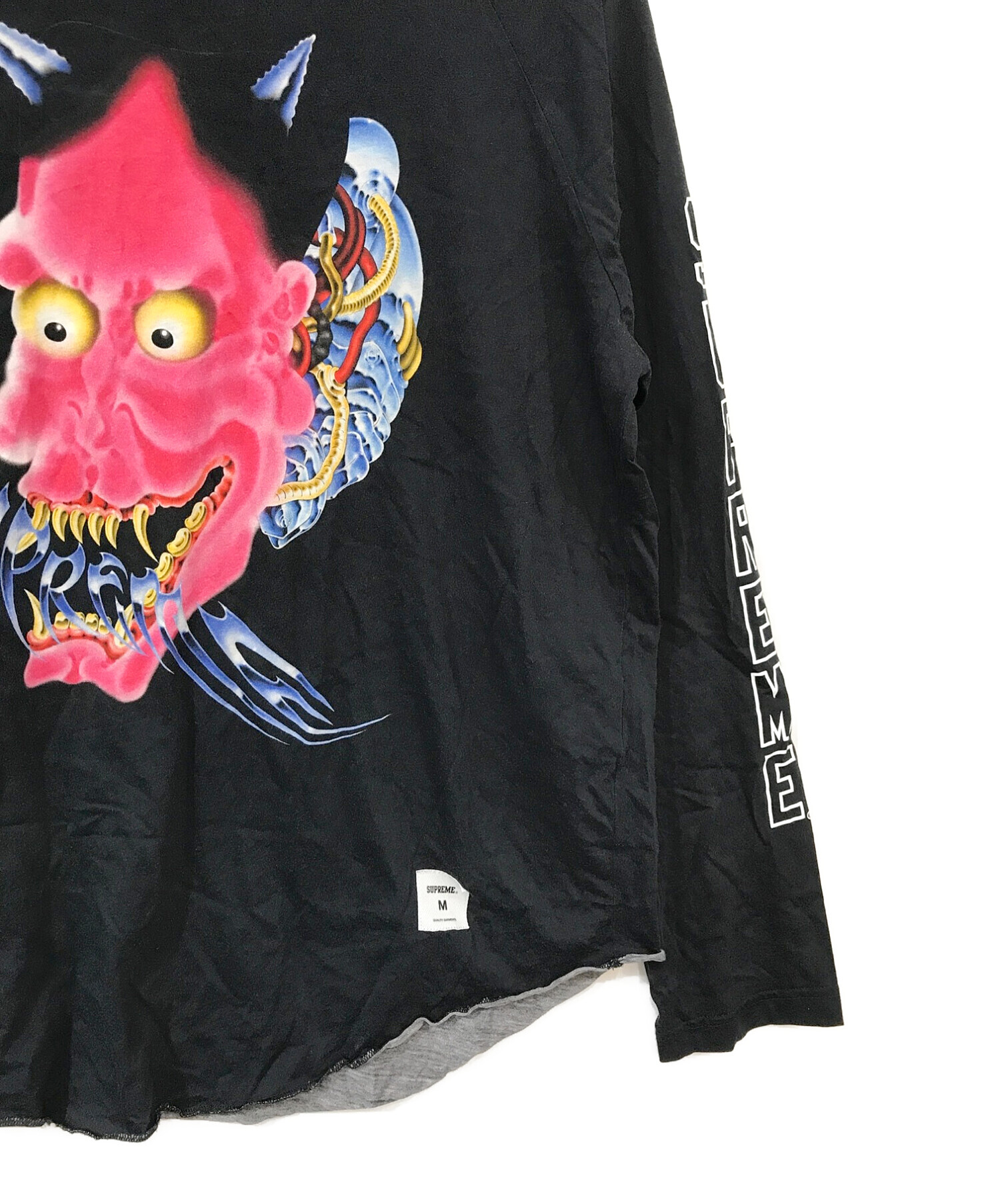 Supreme (シュプリーム) Demon raglan l/s top ブラック サイズ:M