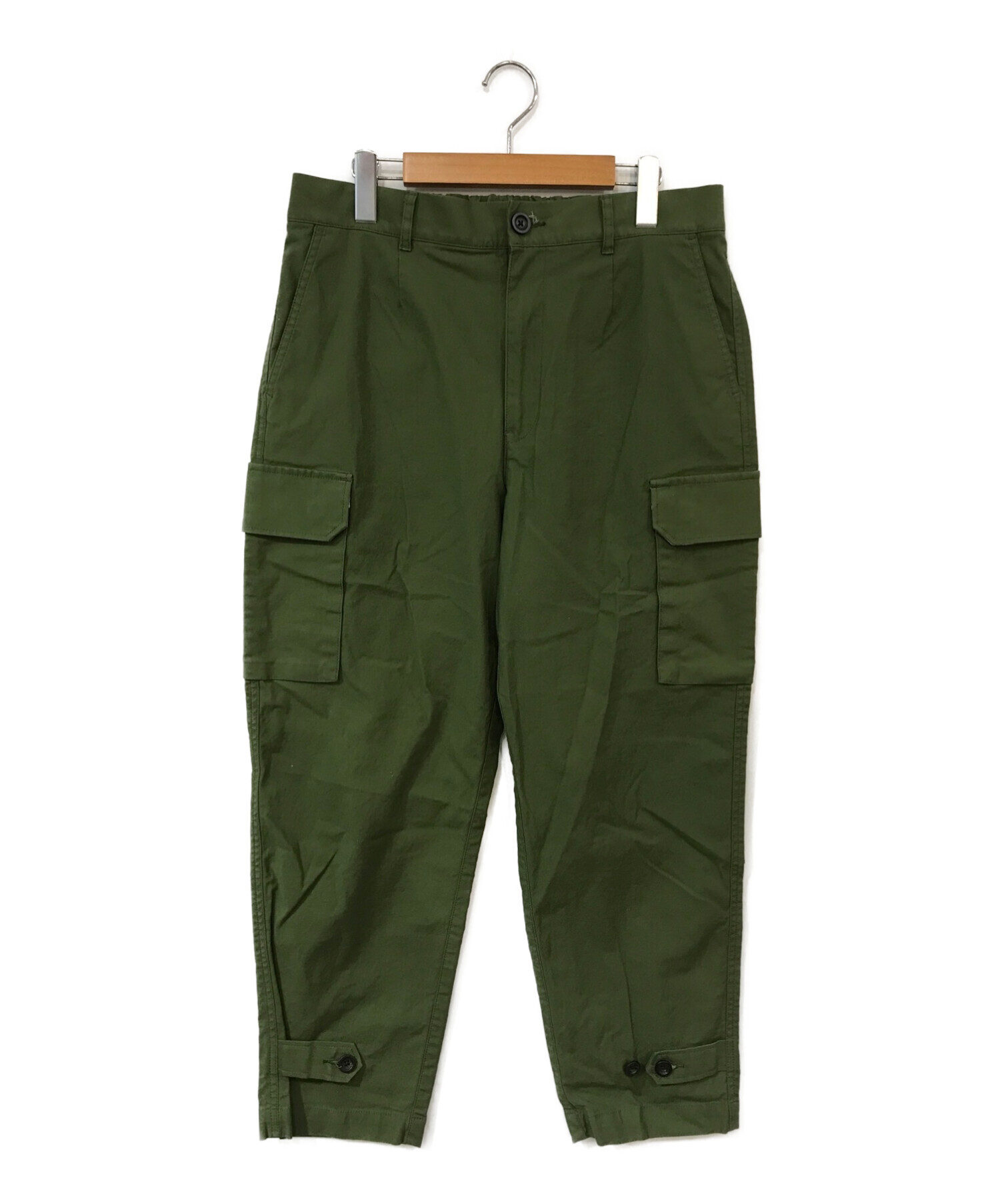 studio oribe (スタジオオリベ) WIDE FRENCH CARGO PANTS（ワイドフレンチカーゴパンツ） オリーブ サイズ:L