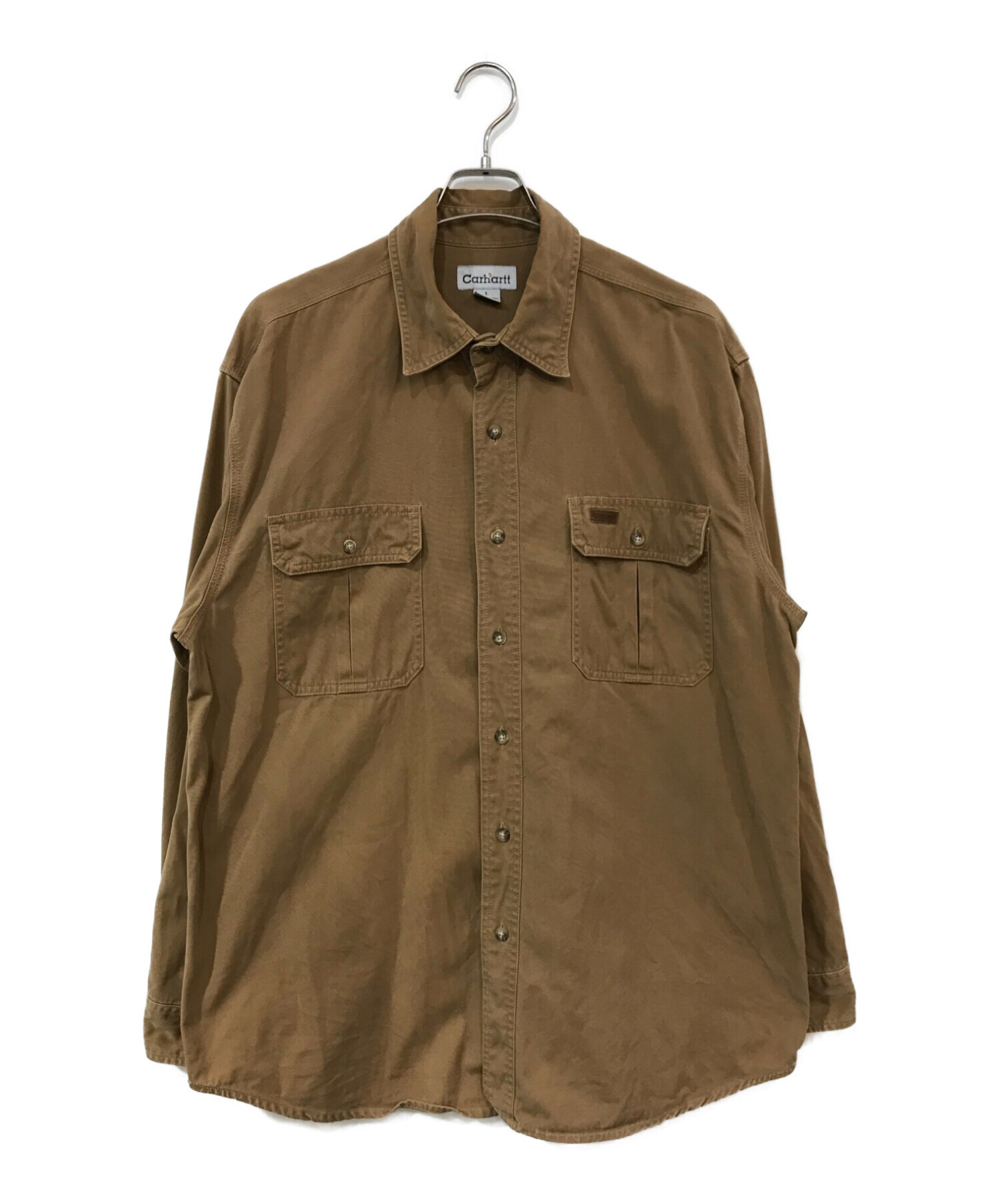 中古・古着通販】CarHartt (カーハート) ワークシャツ ベージュ サイズ