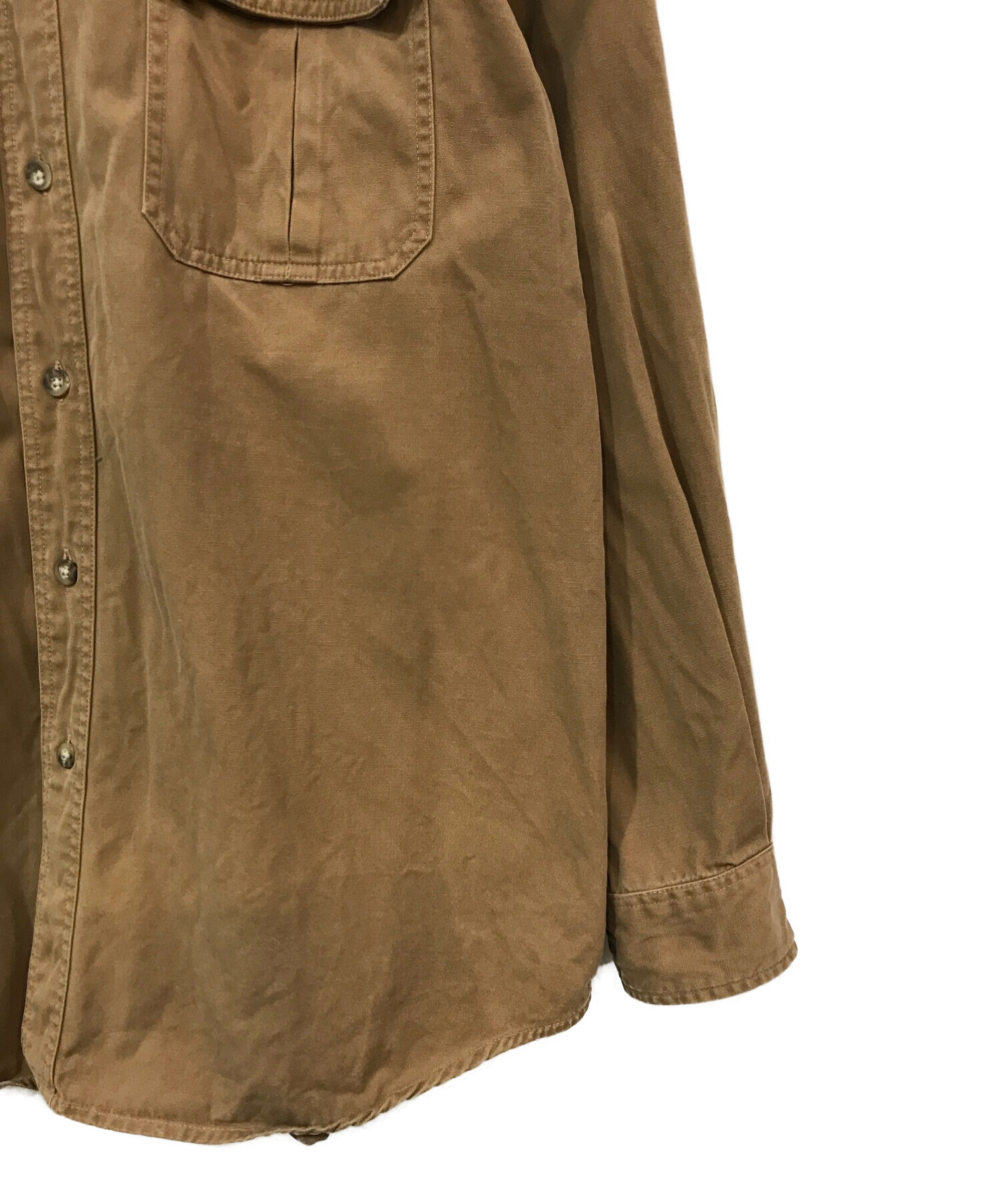 中古・古着通販】CarHartt (カーハート) ワークシャツ ベージュ サイズ