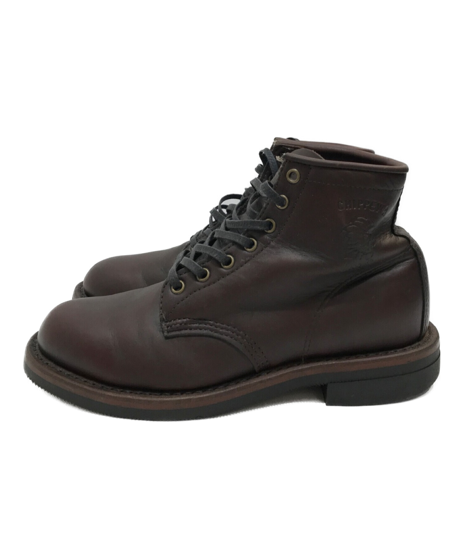 中古・古着通販】CHIPPEWA (チペワ) レースアップブーツ ブラウン