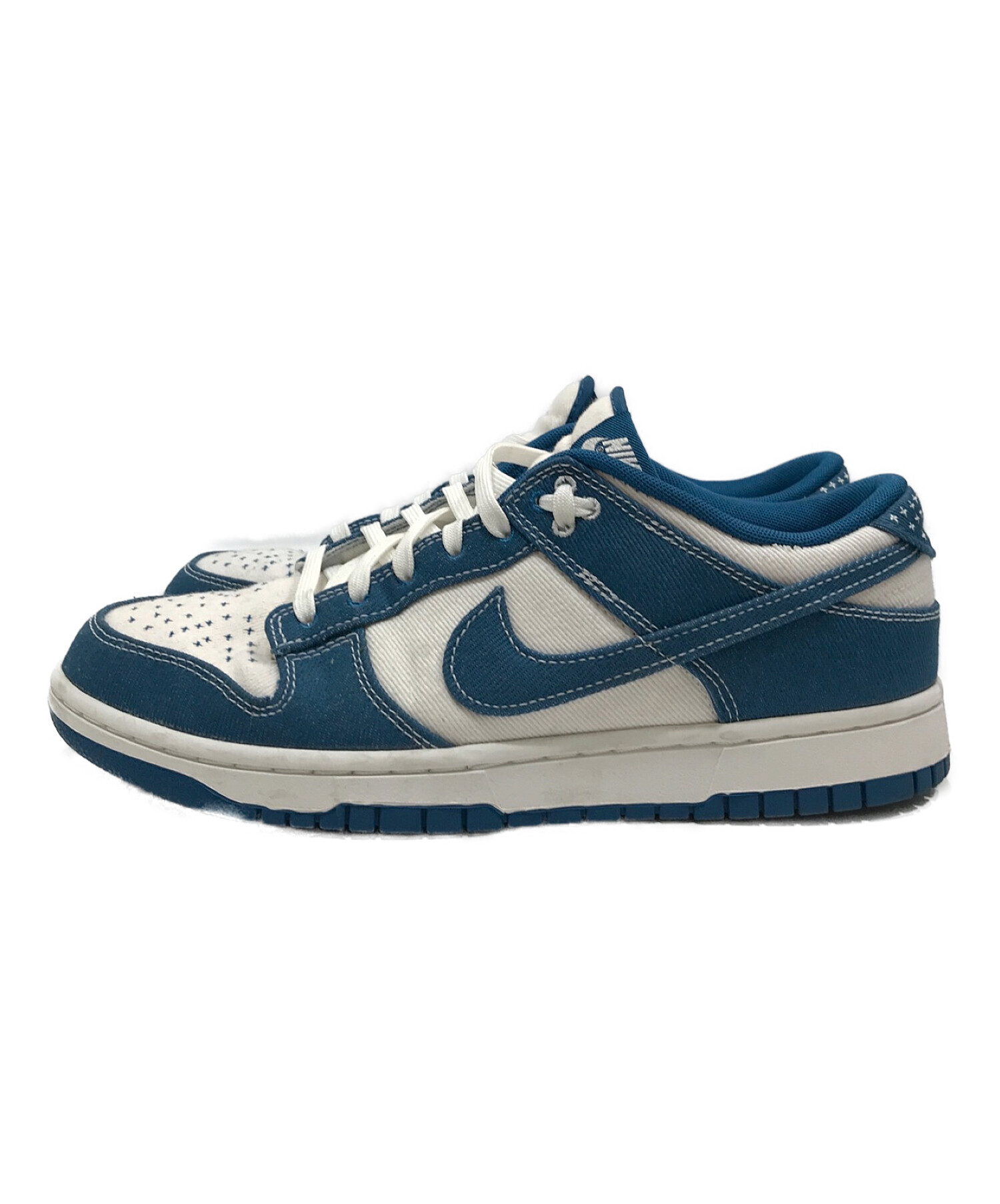 NIKE (ナイキ) DUNK LOW RETRO SE ホワイト×ブルー サイズ:US10