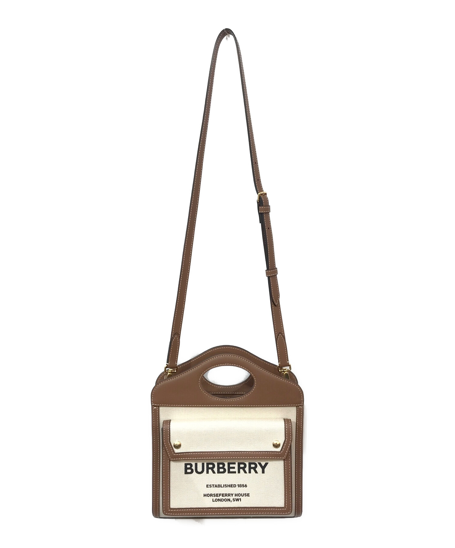 中古・古着通販】BURBERRY (バーバリー) MN POCKET BAG ベージュ