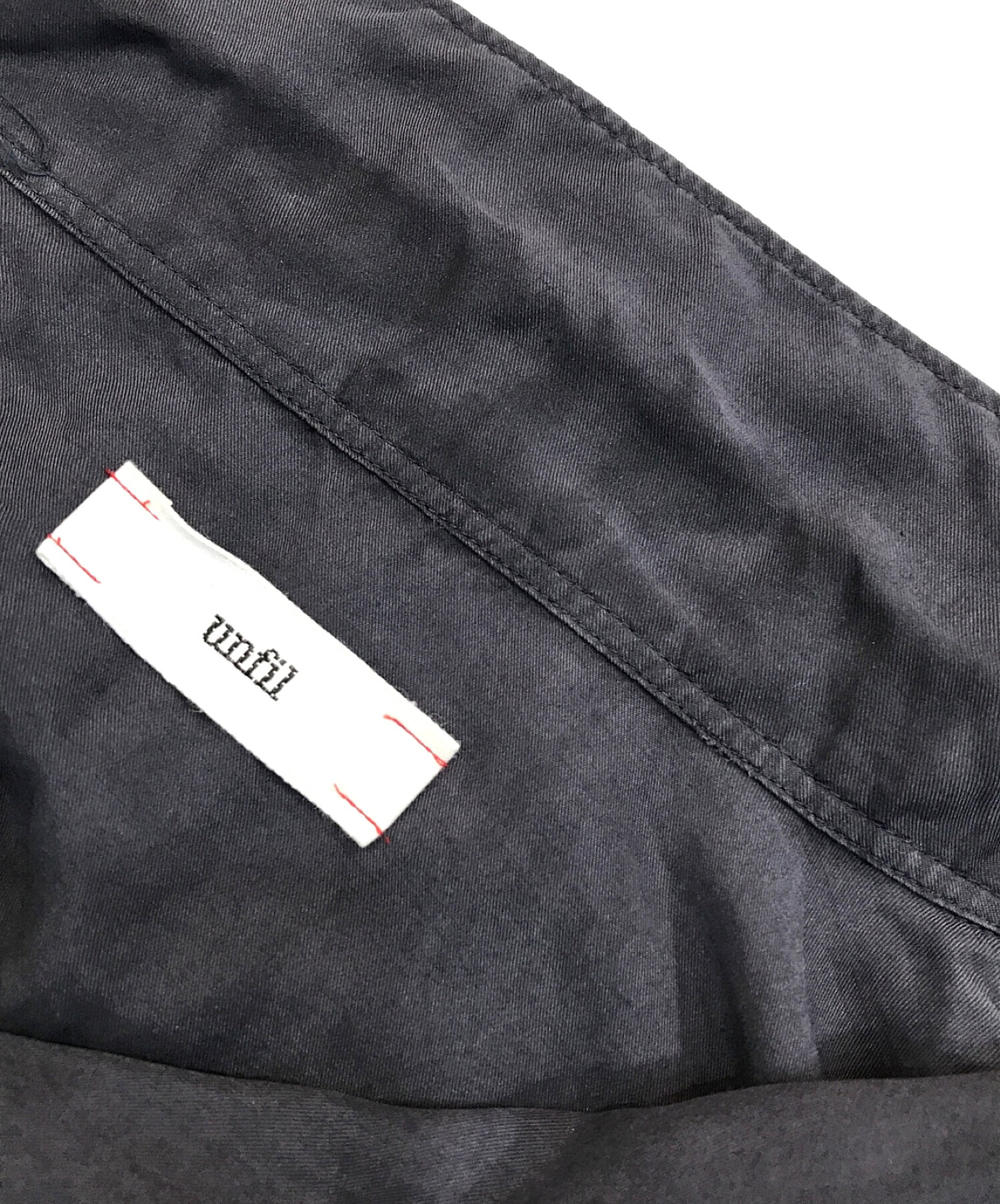 UNFIL (アンフィル) cotton silk twill short sleeve shirt ブラック サイズ:4