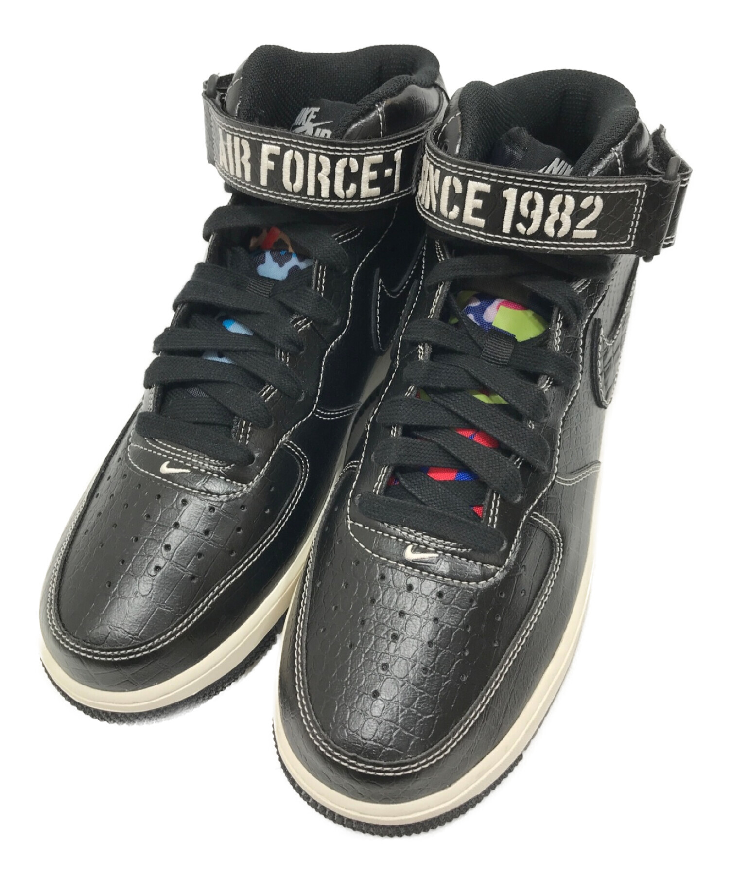 中古・古着通販】NIKE (ナイキ) AIR FORCE 1 MID 07 LV8 ブラック