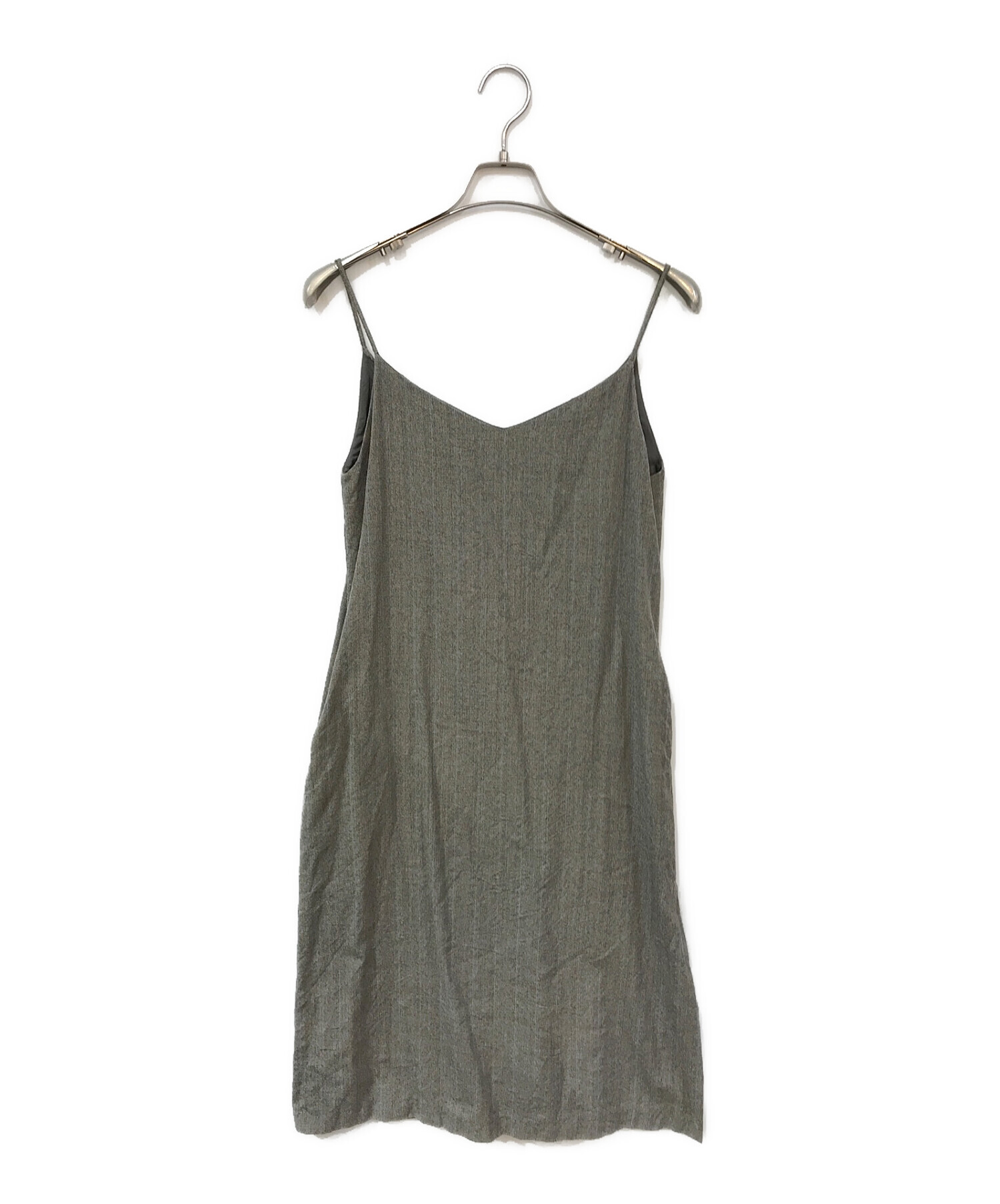 中古・古着通販】AURALEE (オーラリー) WOOL SILK HERRINGBONE SLIP DRESS グレー  サイズ:１｜ブランド・古着通販 トレファク公式【TREFAC FASHION】スマホサイト