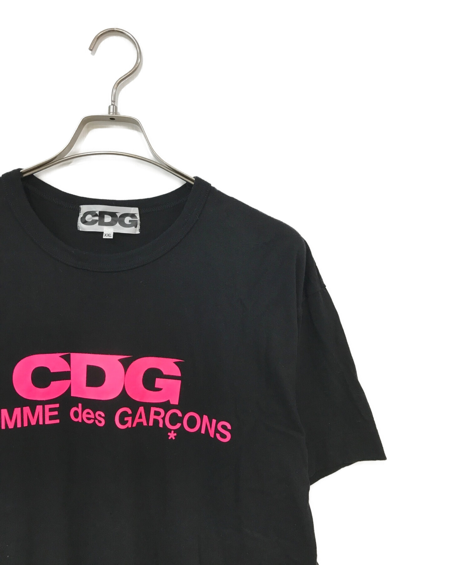 CDG (シーディージー コムデギャルソン) プリントTシャツ ブラック サイズ:XXL