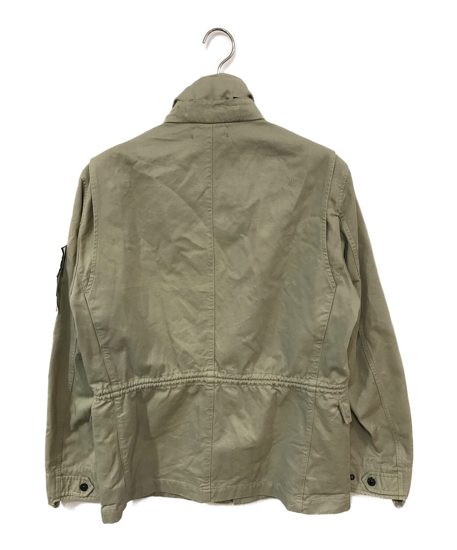 STONE ISLAND (ストーンアイランド) Grey Structured Cotton Multipocket Field Jacket  グリーン サイズ:L