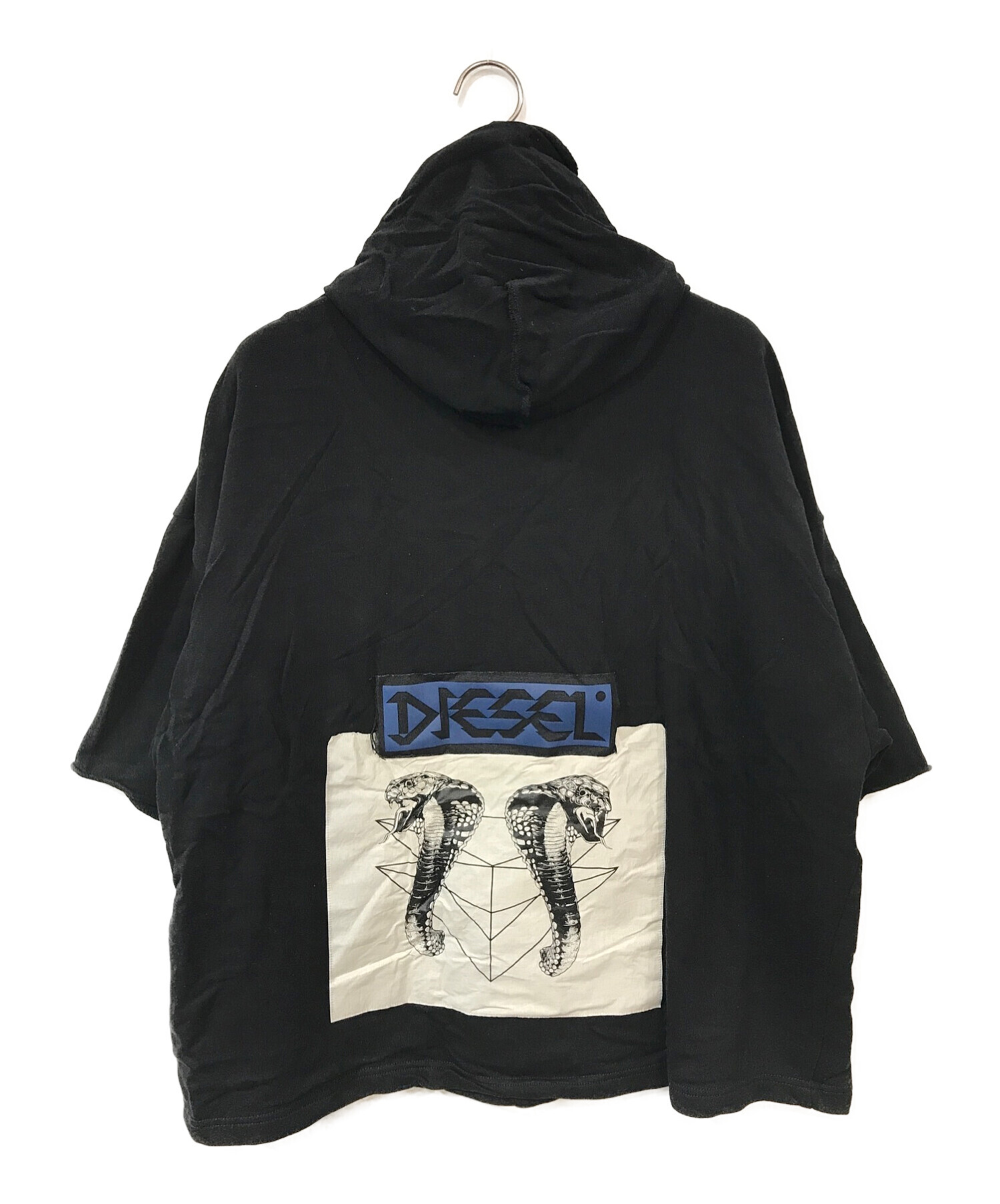 中古・古着通販】DIESEL (ディーゼル) ハーフスリーブダブルフード