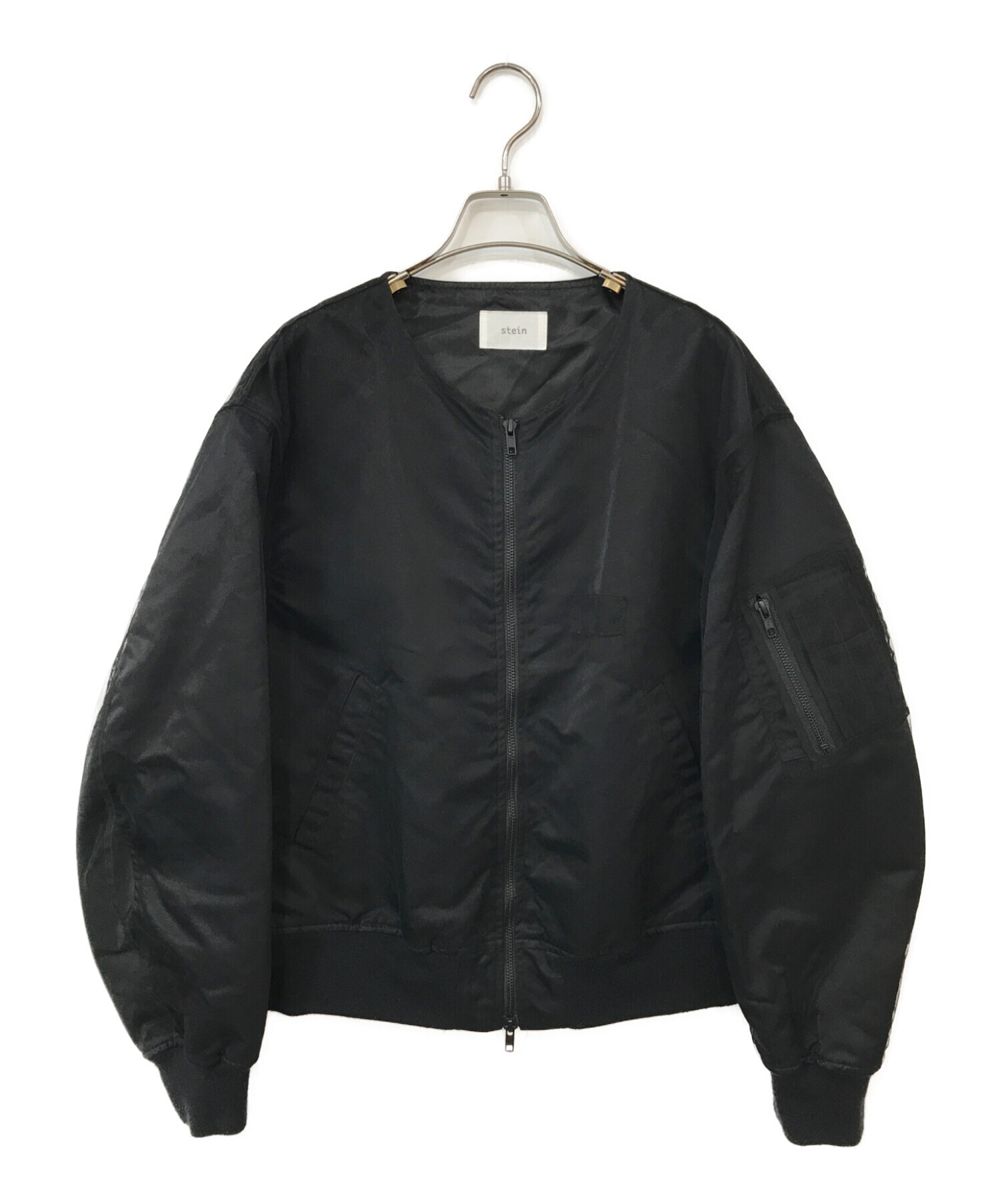 stein (シュタイン) Collar Mesh Flight Jacket ブラック サイズ:S