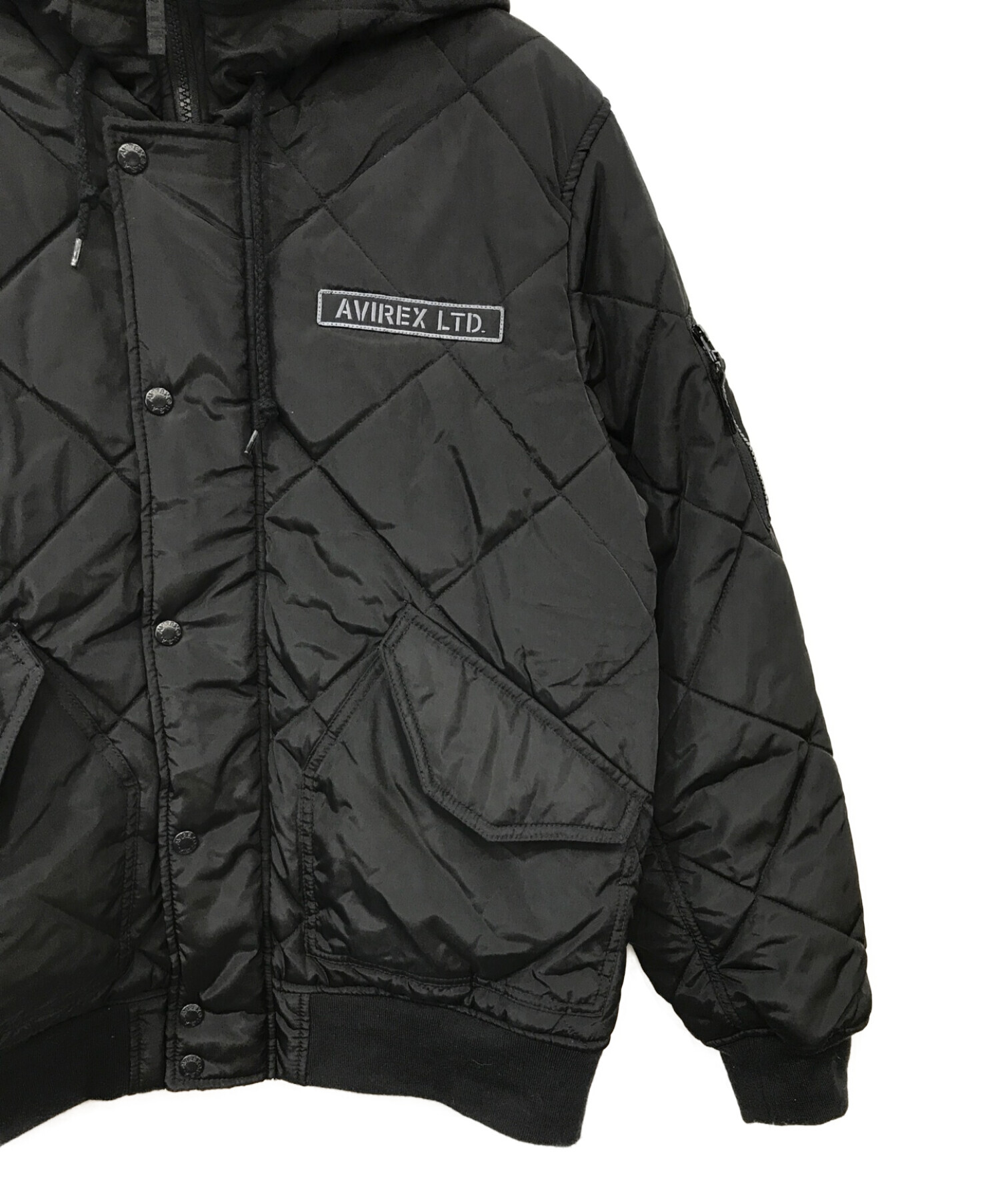 AVIREX (アヴィレックス) 中綿ジャケット ブラック サイズ:XL