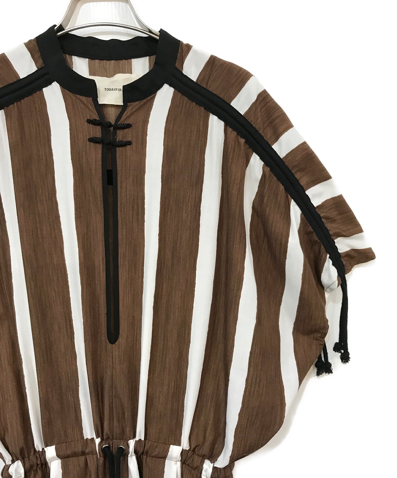 中古・古着通販】TODAYFUL (トゥデイフル) Stripe Gather Combinaison