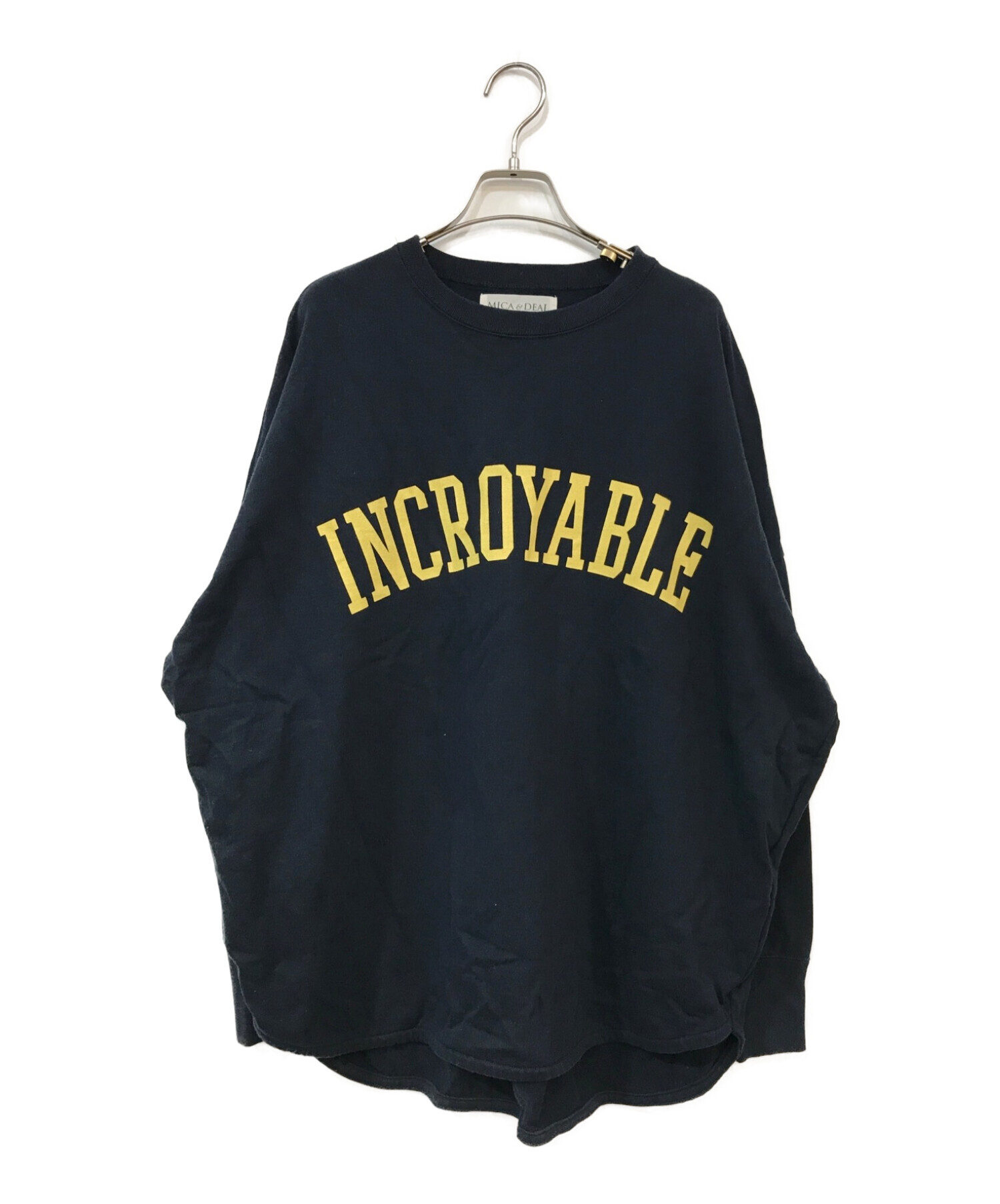 MICA&DEAL INCROYABLE ロゴスウェットプルオーバー-