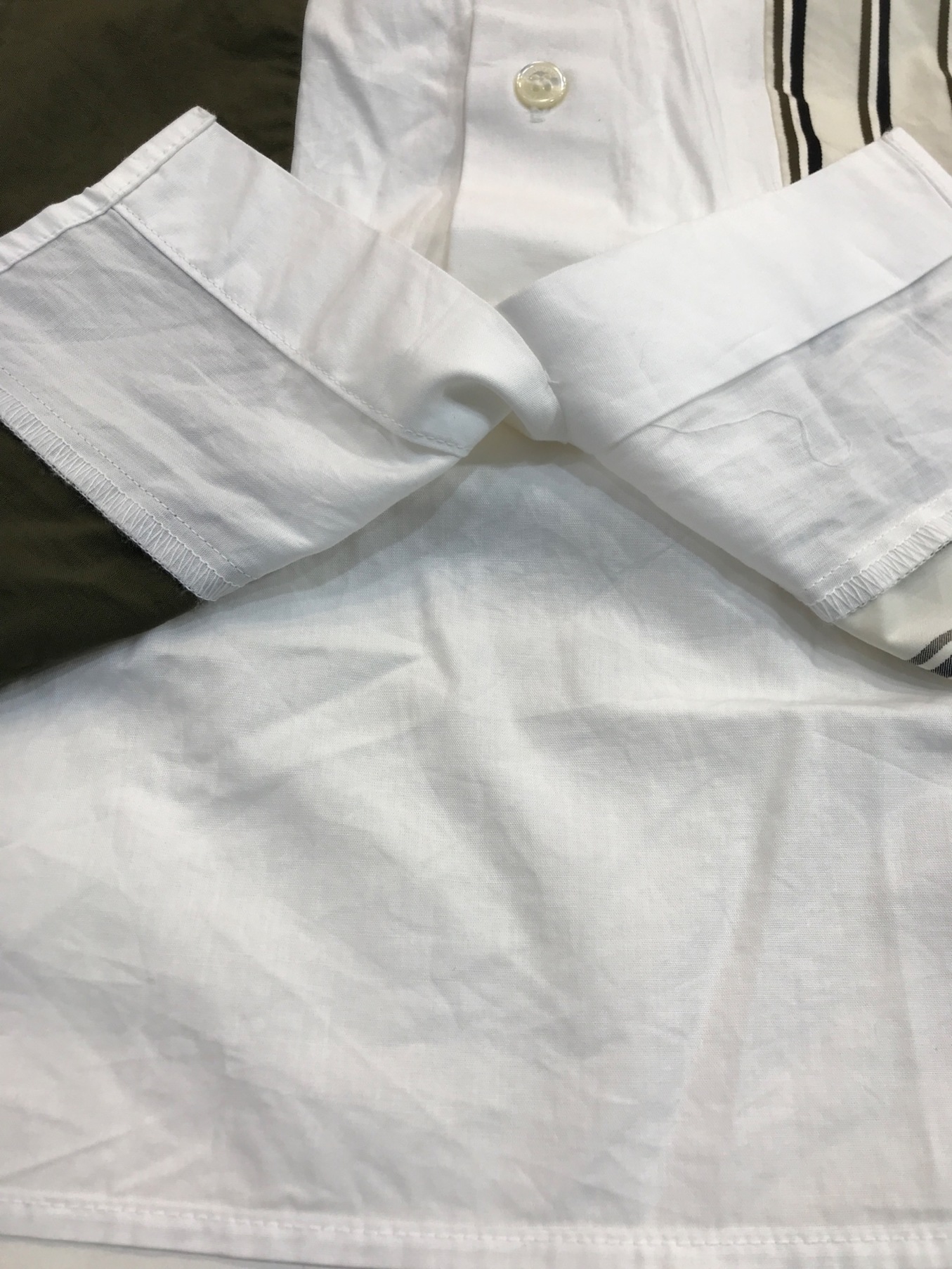 中古・古着通販】FRED PERRY (フレッドペリー) 切替シャツ ホワイト