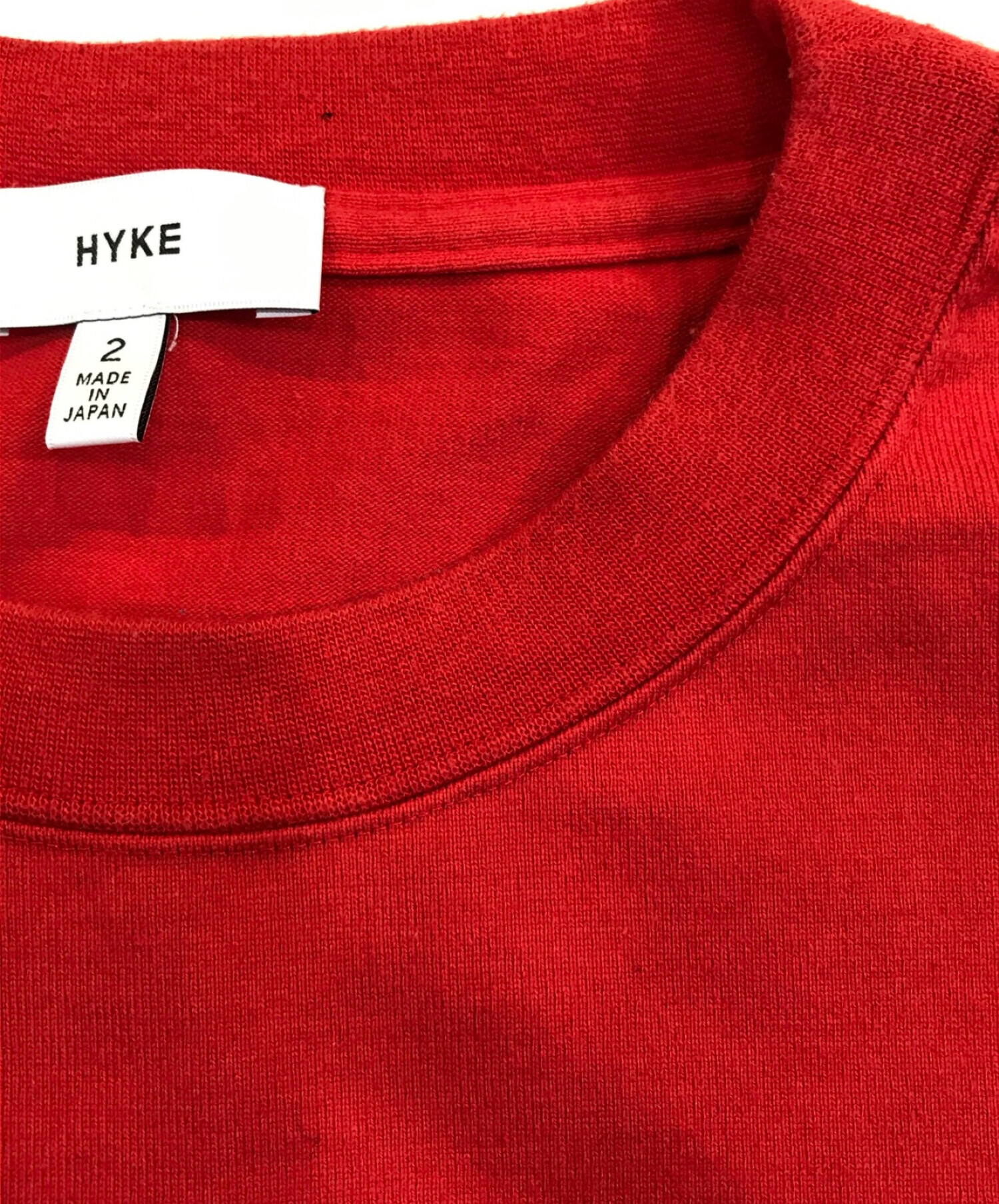 中古・古着通販】HYKE (ハイク) Tシャツワンピース レッド サイズ:2