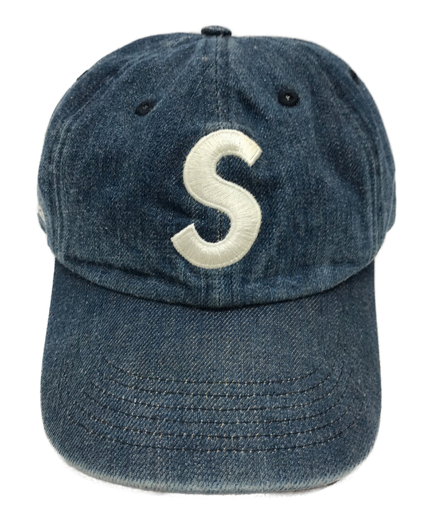 中古・古着通販】Supreme (シュプリーム) Kevlar Denim S Logo 6Panel Cap ブルー｜ブランド・古着通販  トレファク公式【TREFAC FASHION】スマホサイト