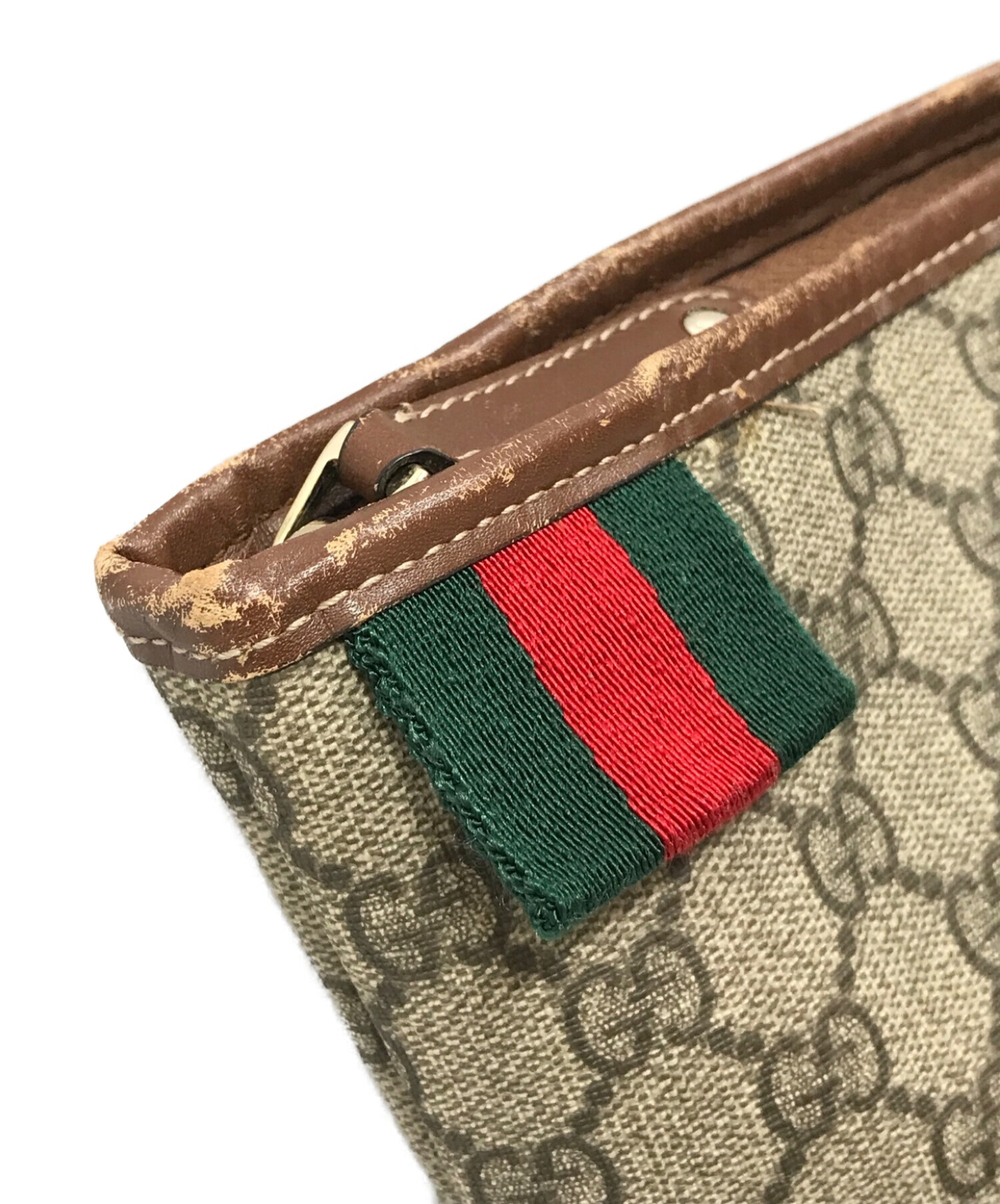 中古・古着通販】GUCCI (グッチ) GG柄ショルダーバッグ ブラウン