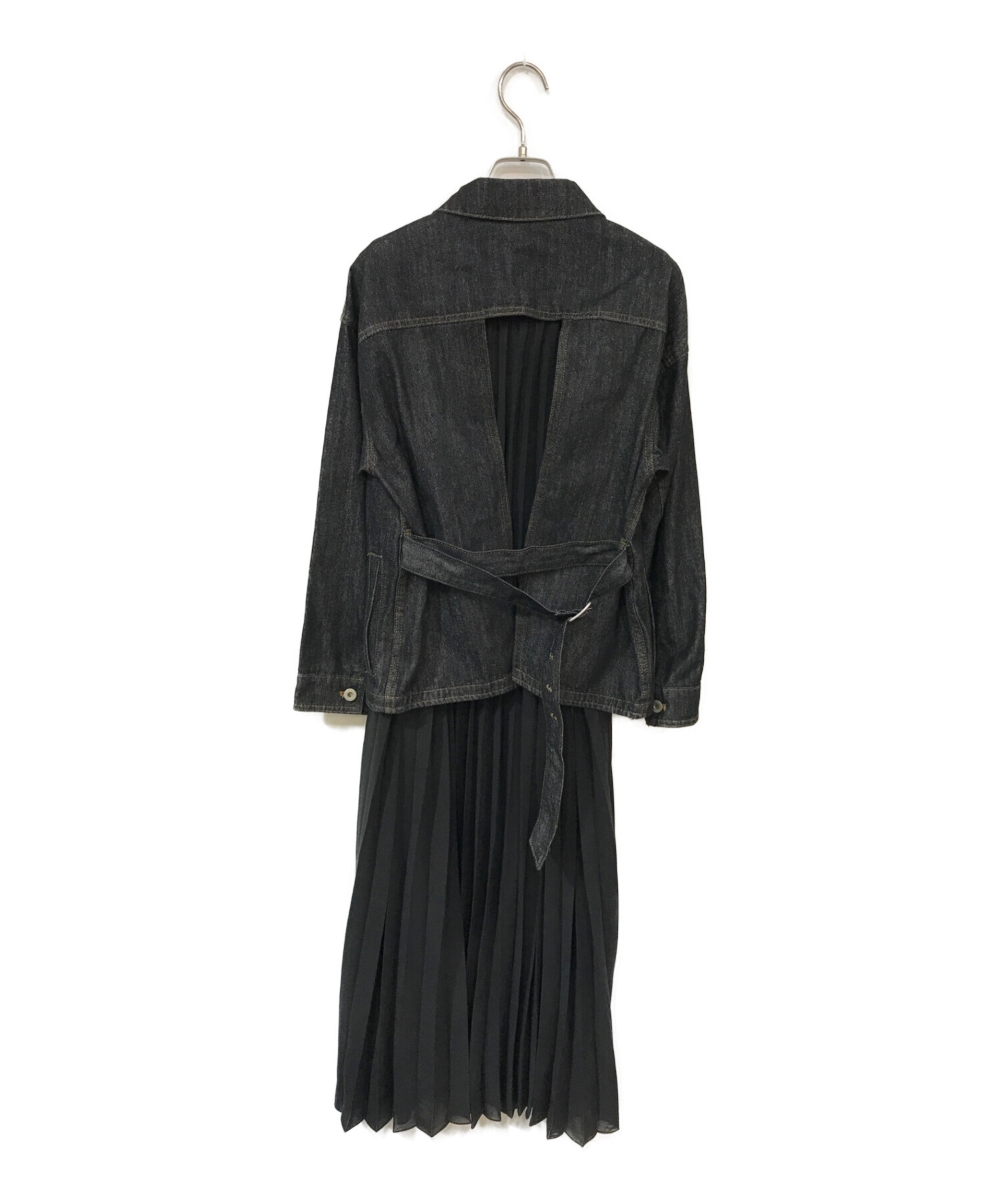 中古・古着通販】Ameri (アメリ) DENIM JACKET PLEATS DRESS インディゴ サイズ:Ｓ｜ブランド・古着通販  トレファク公式【TREFAC FASHION】スマホサイト