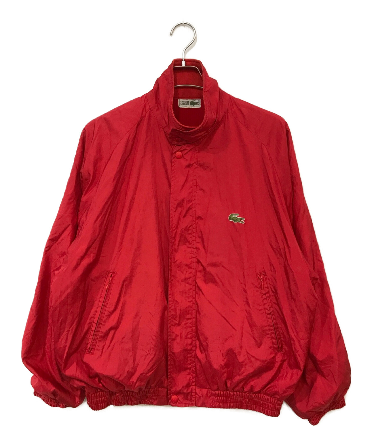 CHEMISE LACOSTE (シュミーズ ラコステ) ジップブルゾン レッド サイズ:4