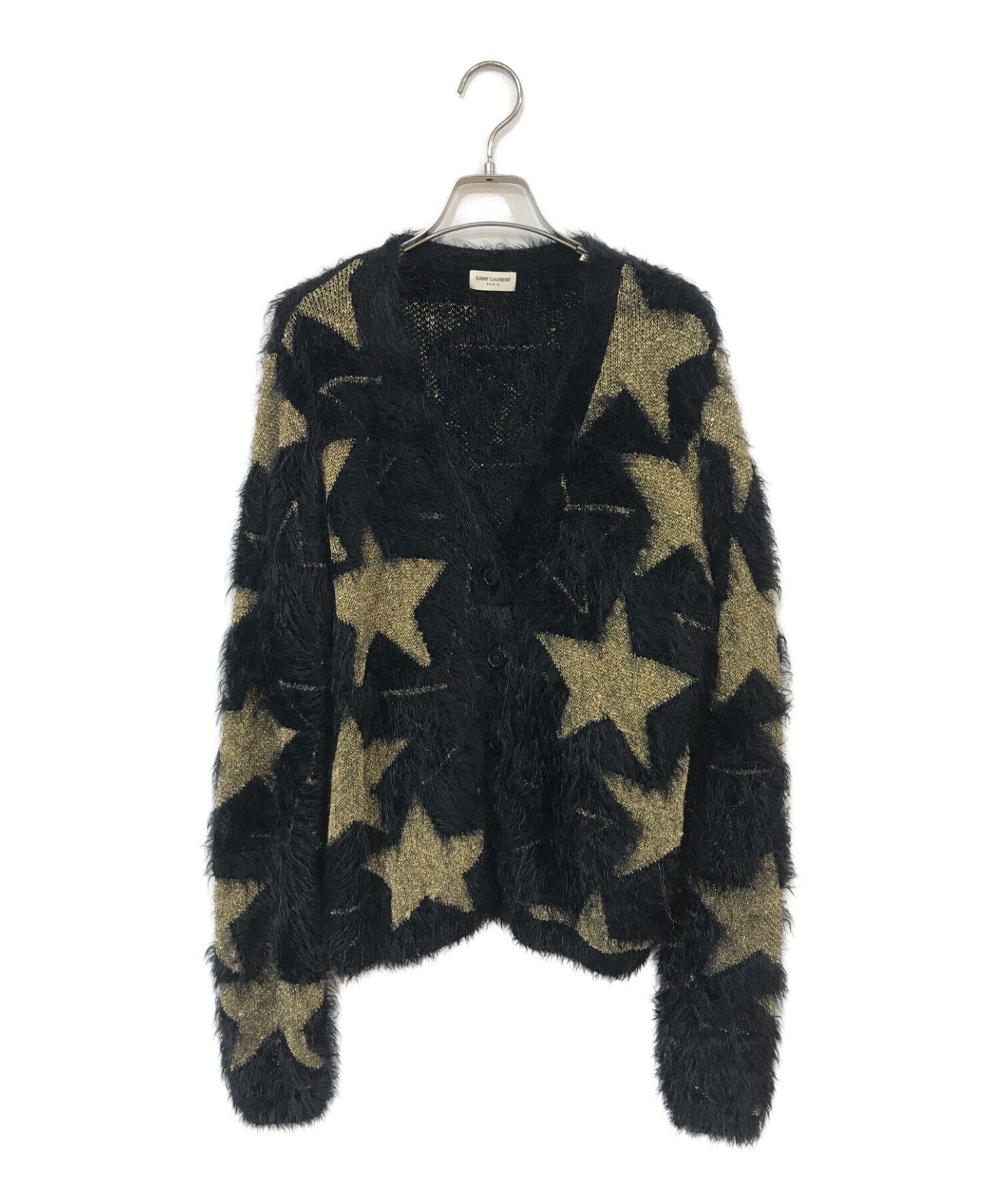 中古・古着通販】Saint Laurent Paris (サンローランパリ) Lurex Stars Jacquard Cardigan ブラック  サイズ:M｜ブランド・古着通販 トレファク公式【TREFAC FASHION】スマホサイト