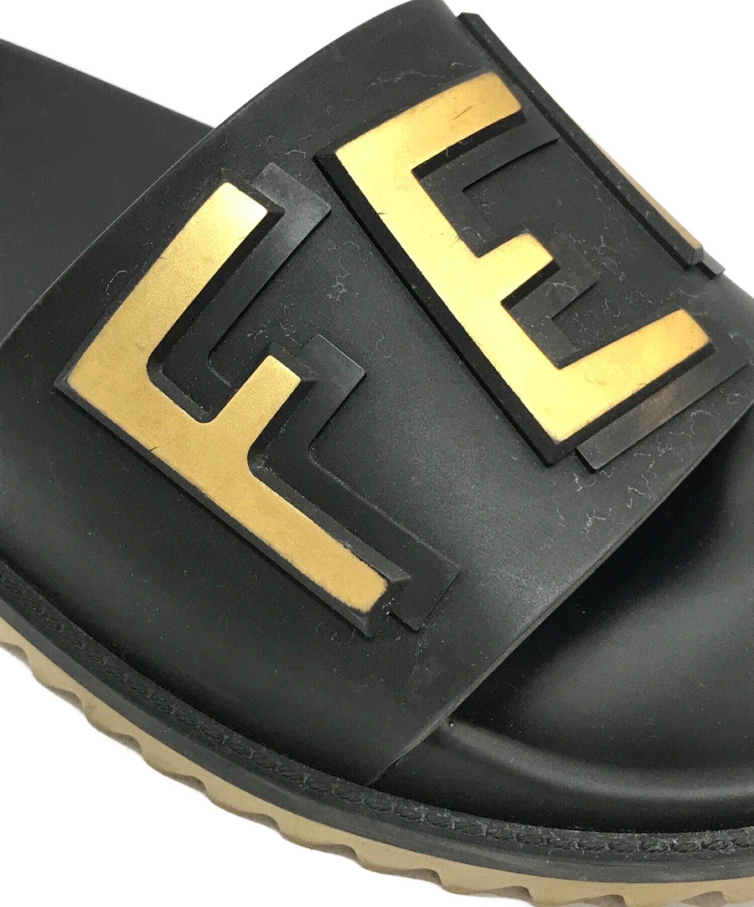 中古・古着通販】FENDI (フェンディ) サンダル ブラック サイズ:7 