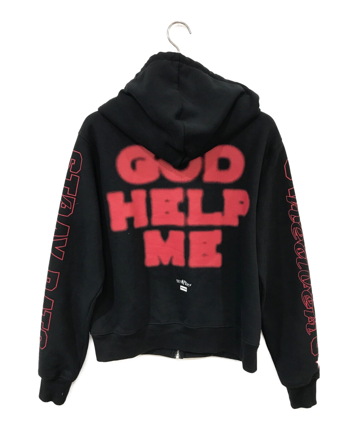 Heaven by Marc Jacobs (ヘブンバイマークジェイコブス) God Help Me Zip Hoodie ブラック サイズ:S