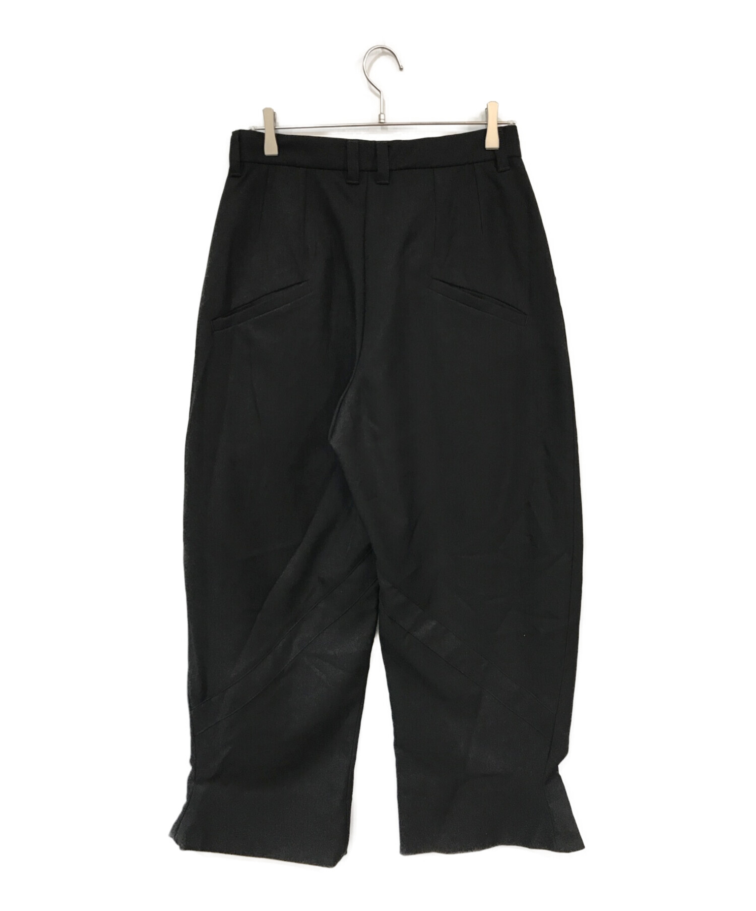 Knuth Marf (クヌースマーフ) front slit pants ブラック サイズ:S