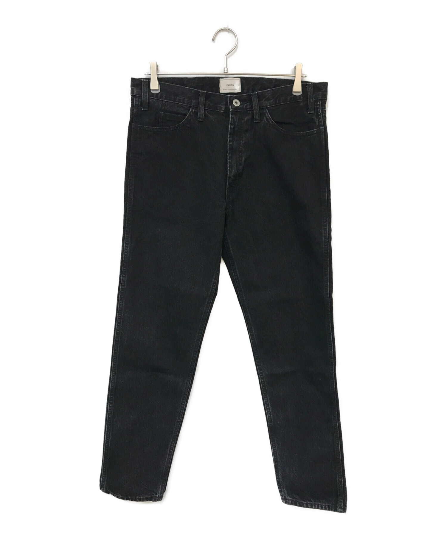 中古・古着通販】EVCON (エビコン) DENIM PANTS ブラック サイズ:3