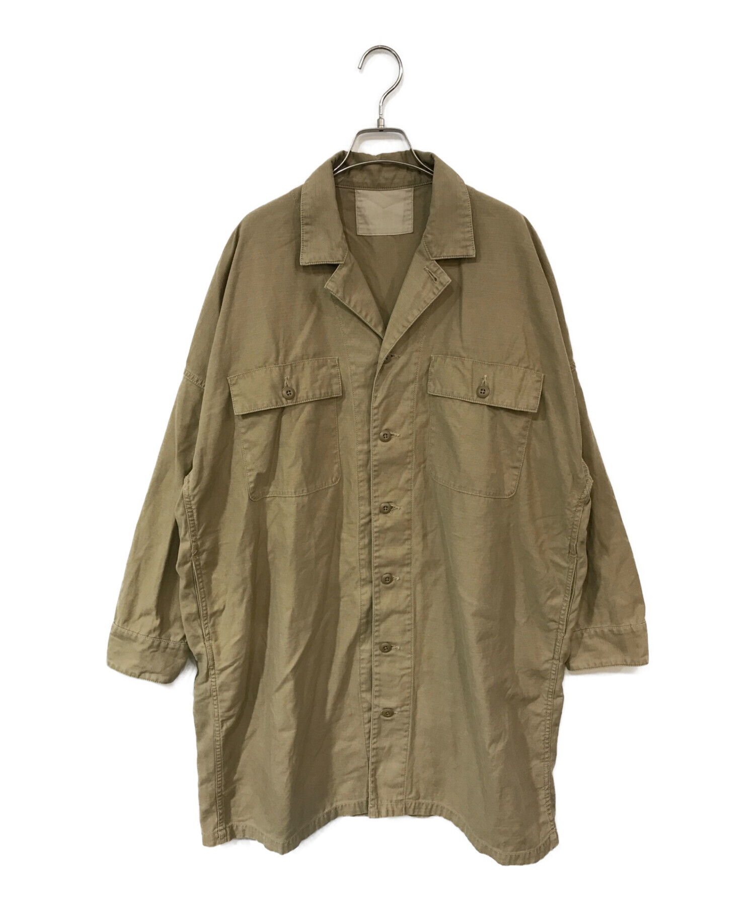 Plage (プラージュ) Utility Long シャツ ブラウン サイズ:38