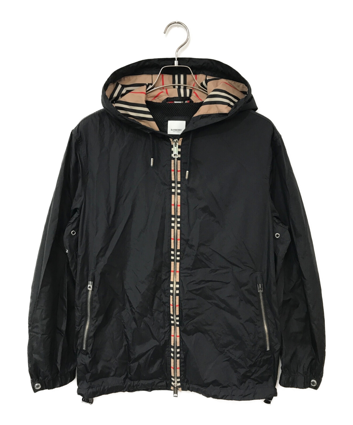 BURBERRY LONDON (バーバリー ロンドン) フーデットジャケット ブラック サイズ:46