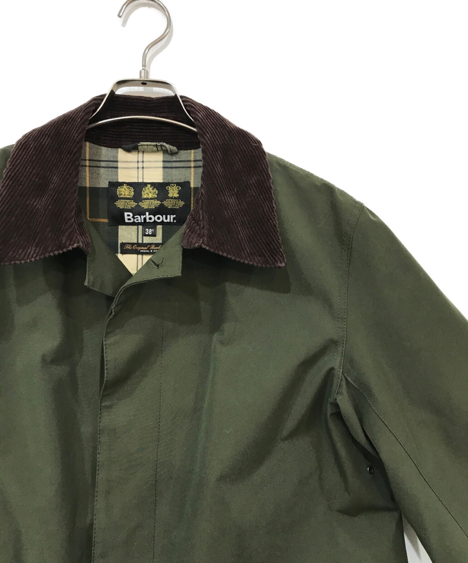 中古・古着通販】Barbour (バブアー) SINGLE BREASTED COAT カーキ