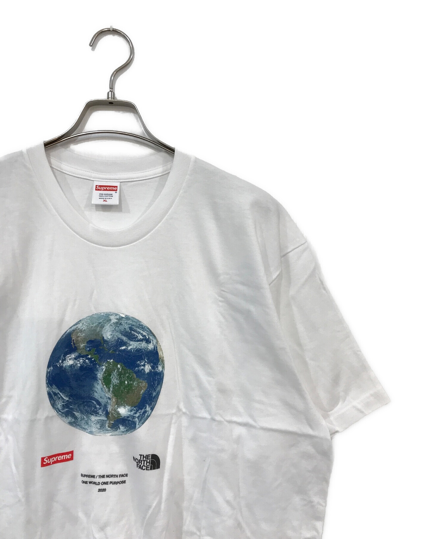supreme the north one world tee XL whiteTシャツ/カットソー(半袖/袖なし)