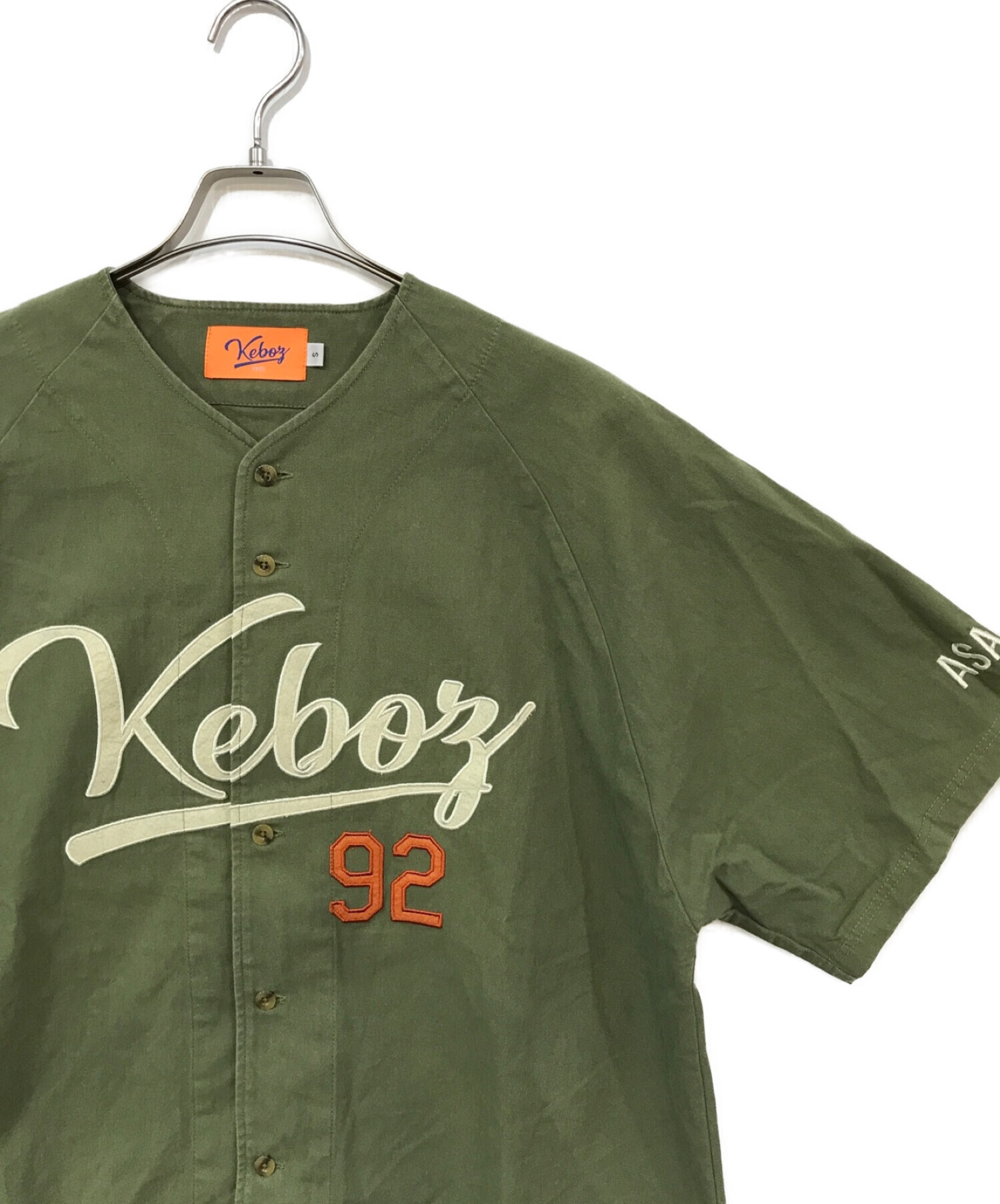 中古・古着通販】KEBOZ (ケボズ) ベースボールシャツ カーキ サイズ:S