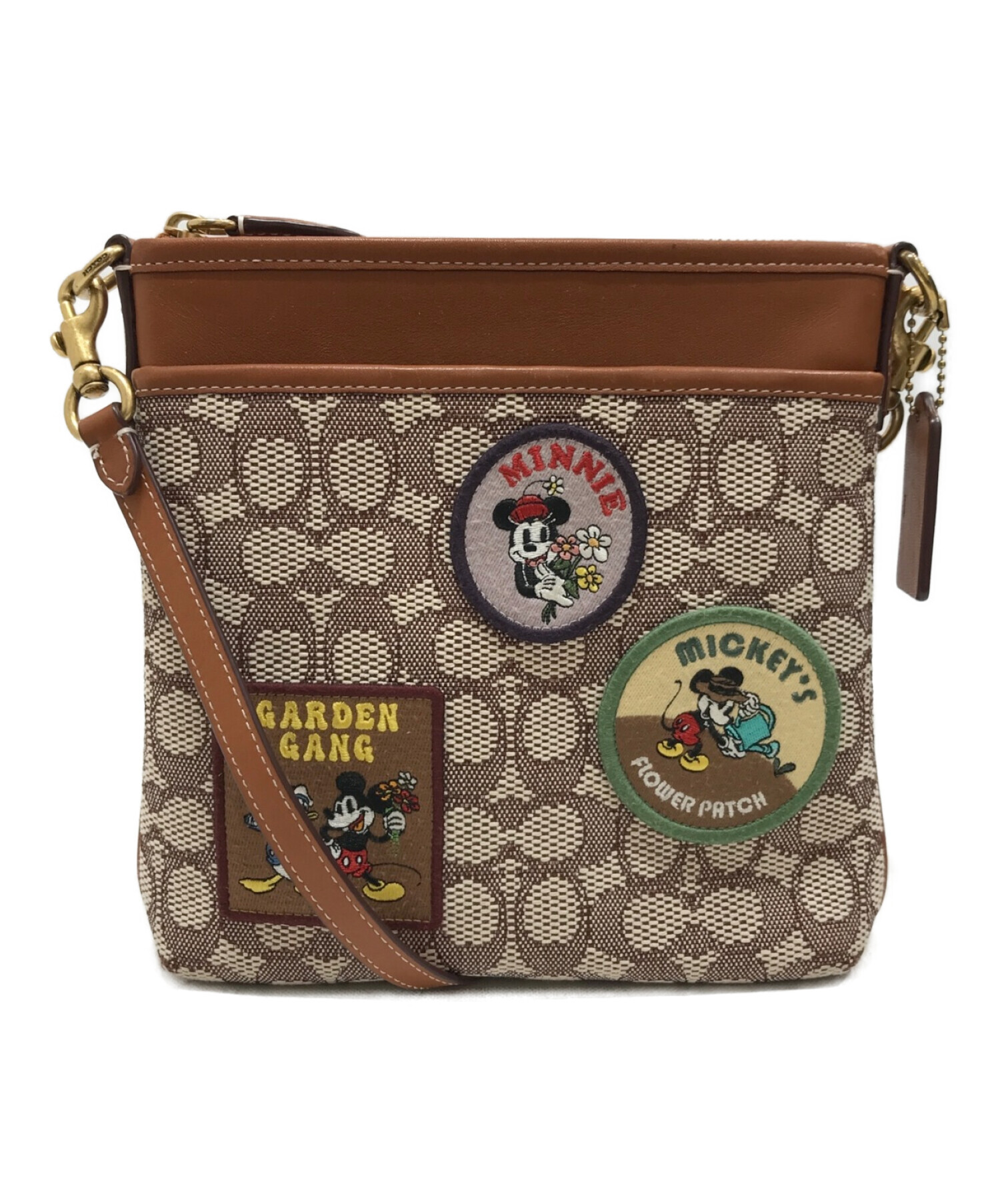 COACH (コーチ) Disney (ディズニー) ショルダーバッグ ブラウン