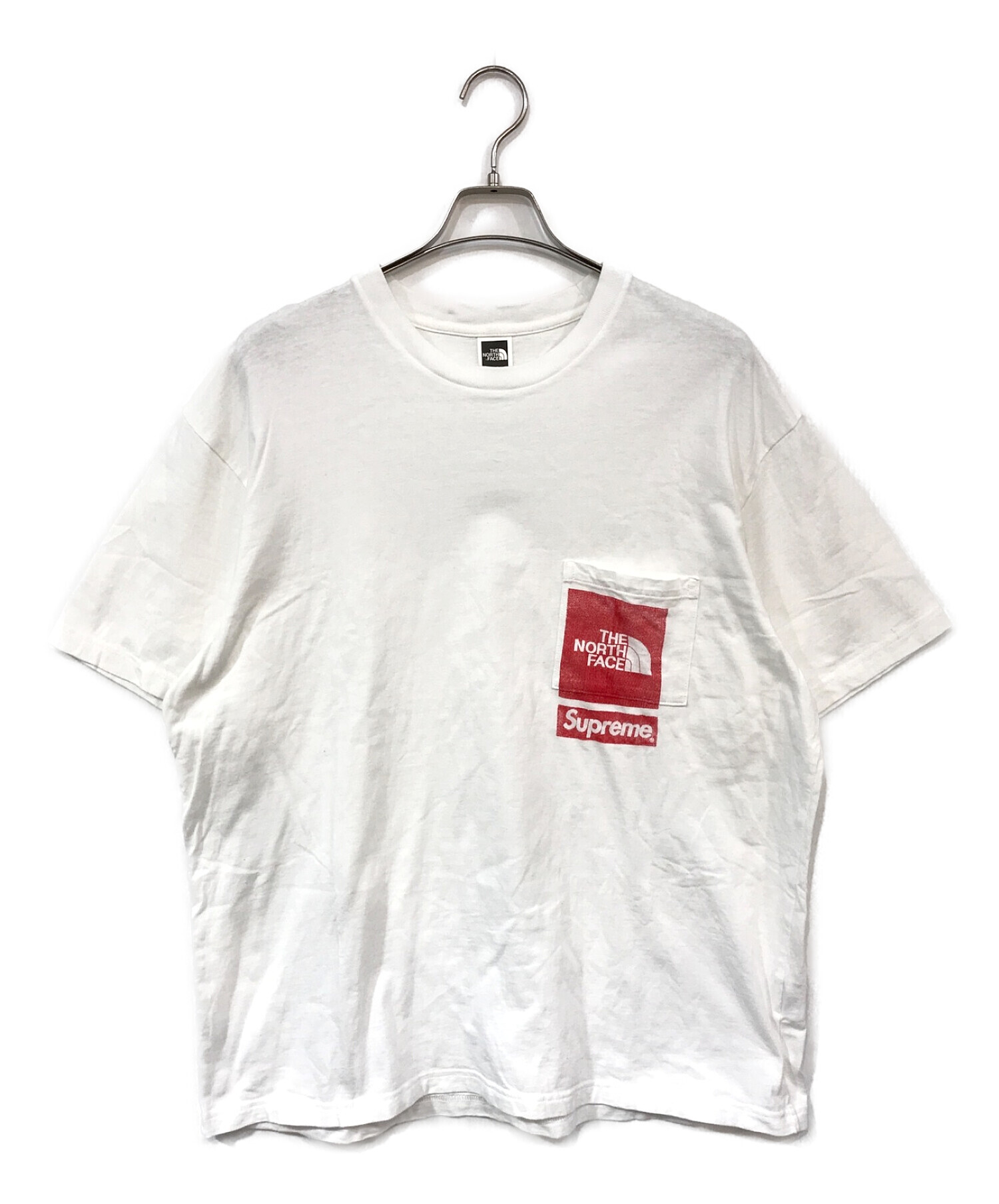 Tシャツ/カットソー(半袖/袖なし)L Supreme North Face Printed Pocket Tee