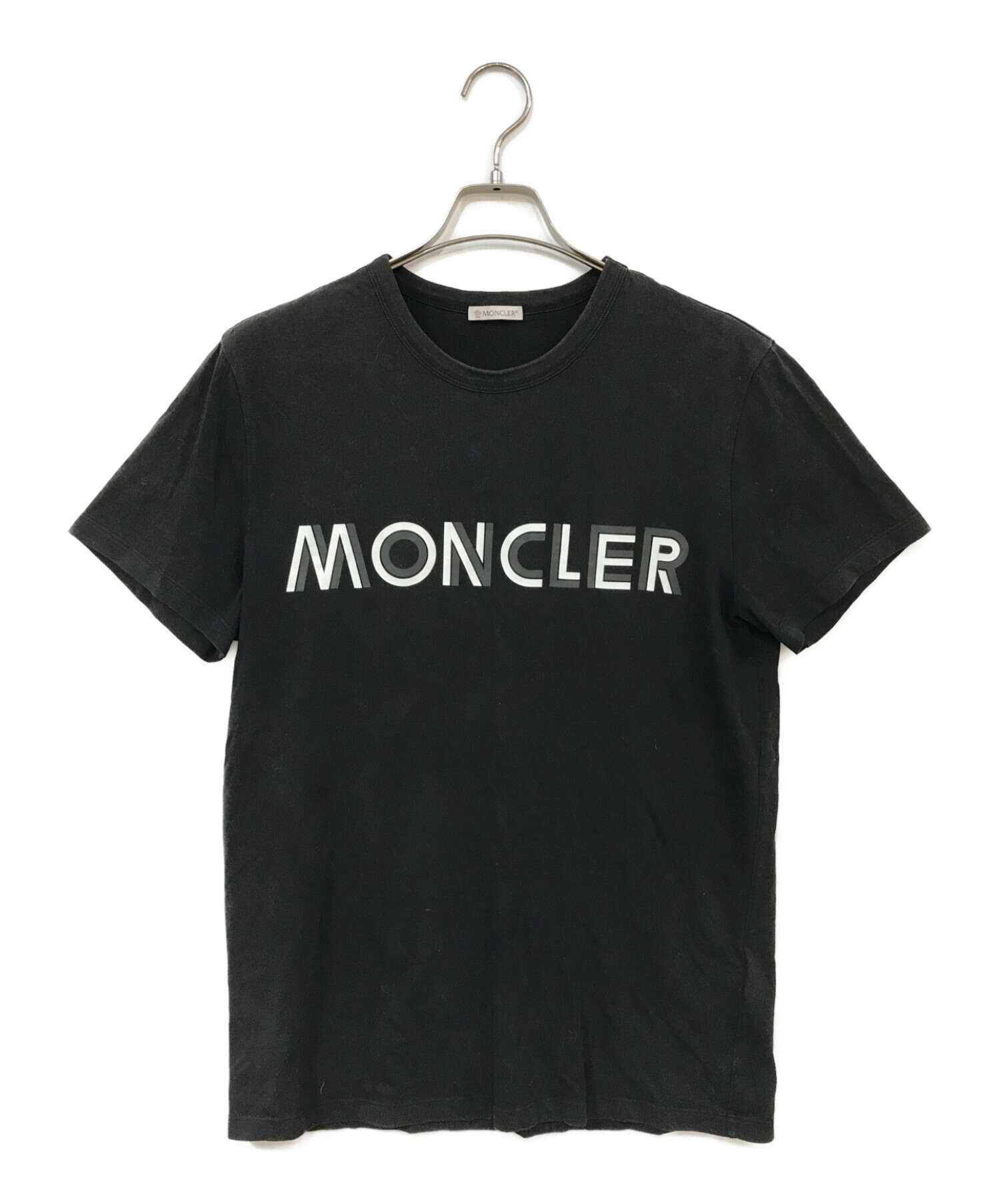 ★定価53,900円★ MONCLER Tシャツ Ｍ　モンクレール ブラック柄デザインプリント