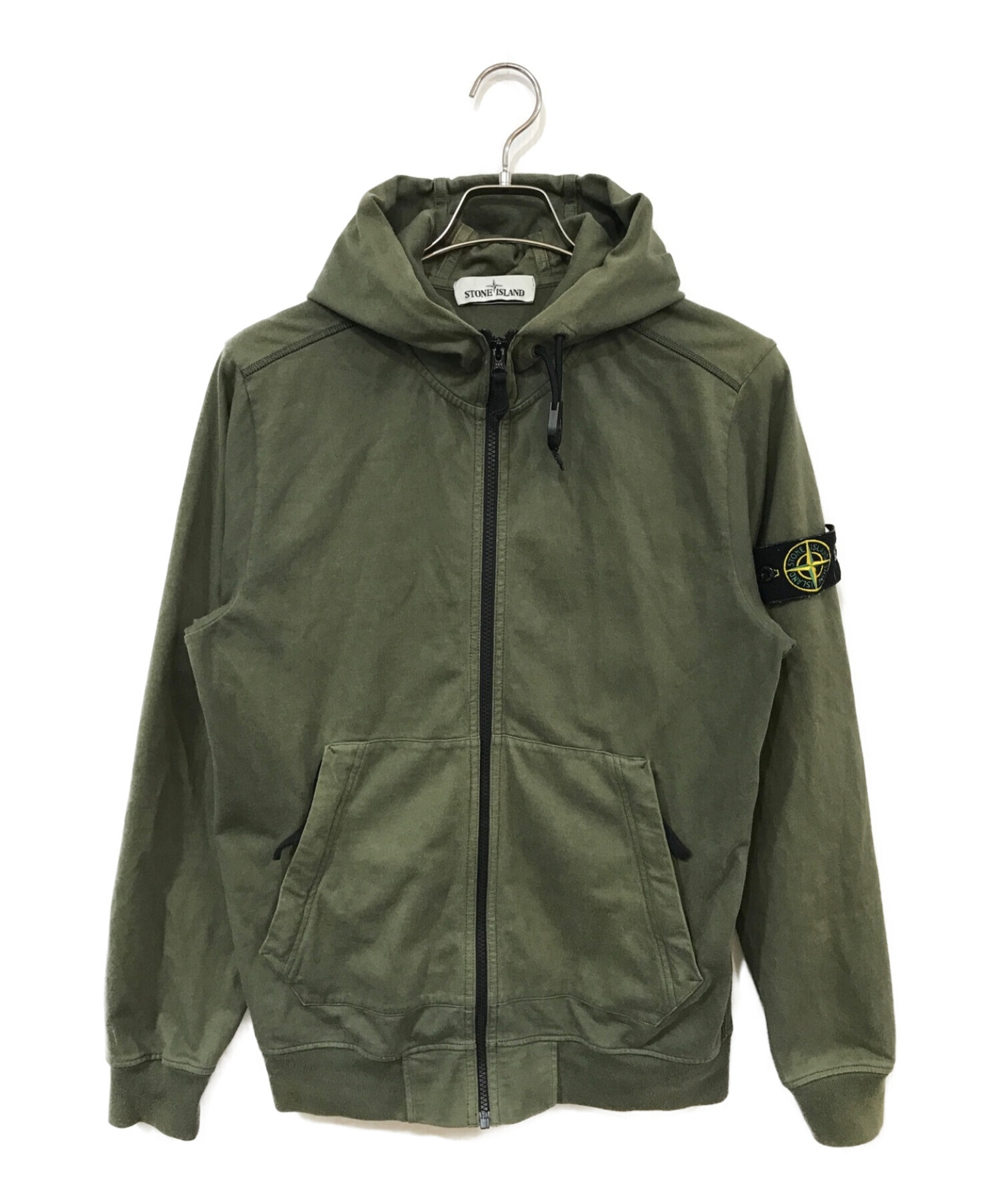 STONE ISLAND (ストーンアイランド) Zip Up Cotton Hoodie グリーン サイズ:M