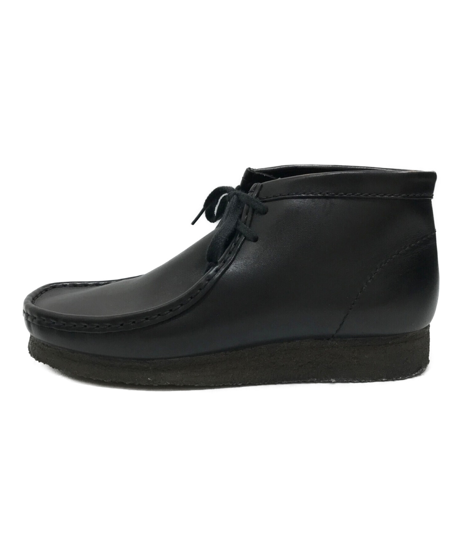 CLARKS (クラークス) レザーワラビー ブラック サイズ:UK 7 2/1