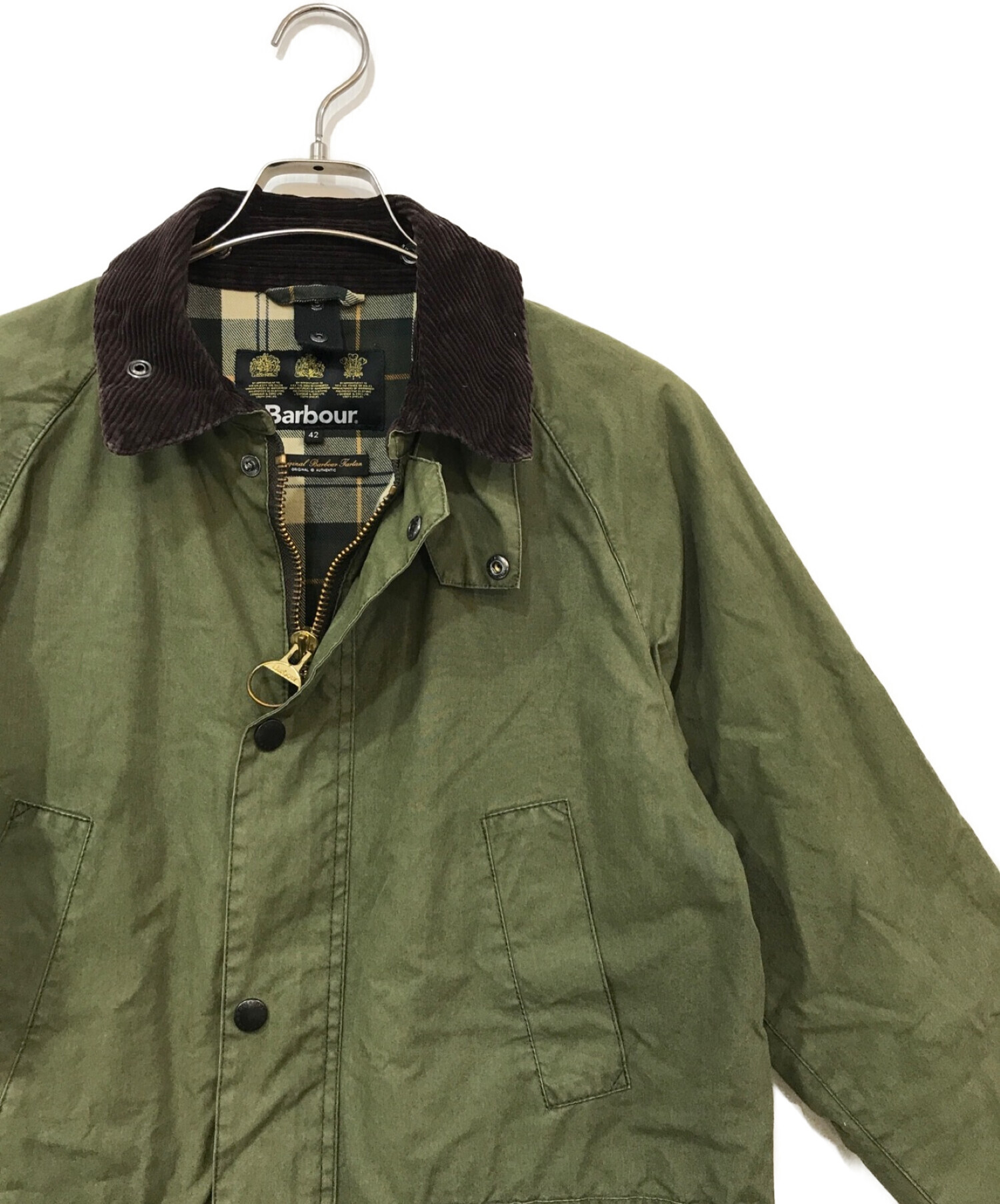 中古・古着通販】Barbour (バブアー) WASHED BEDALE グリーン サイズ 