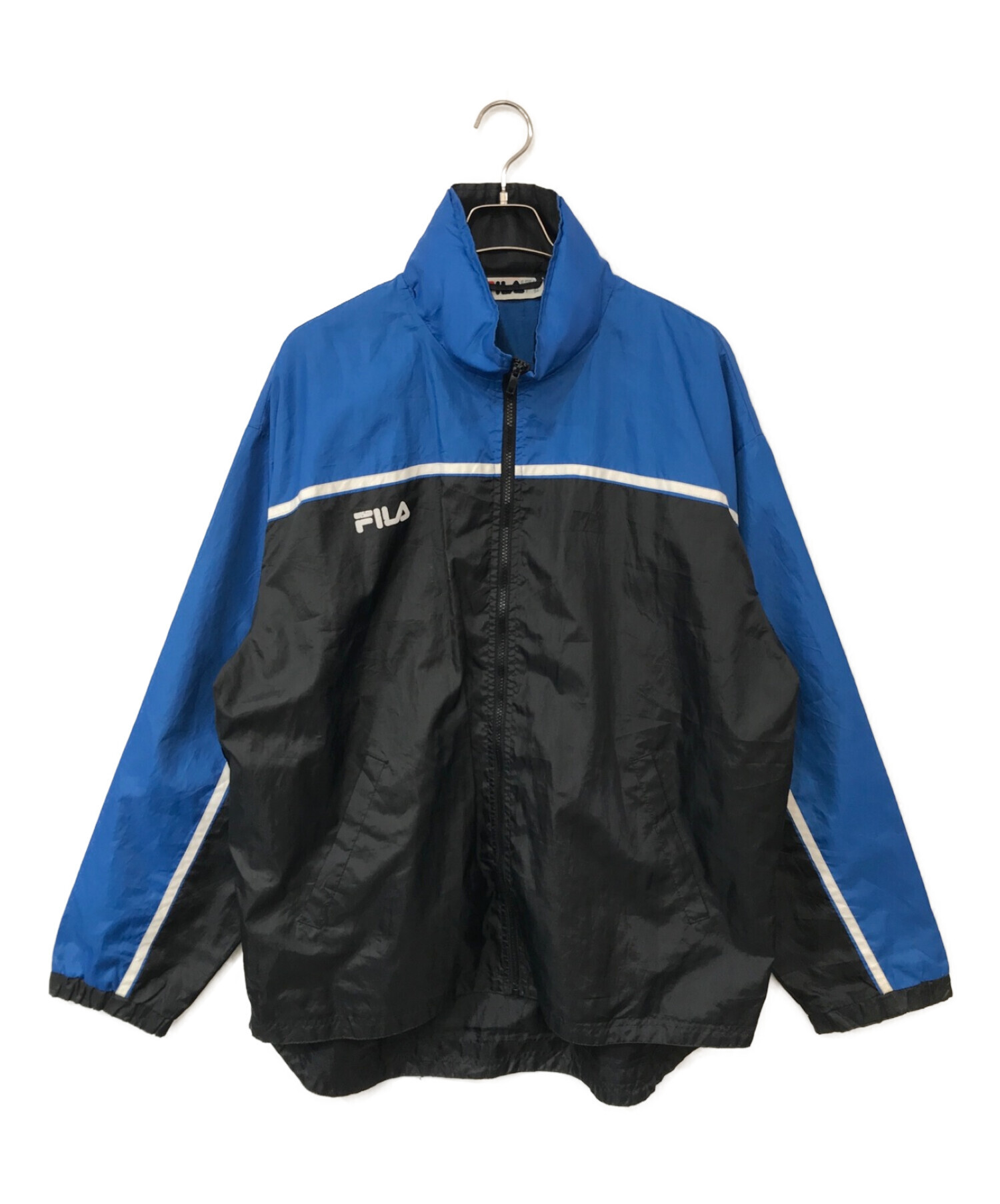 中古・古着通販】FILA (フィラ) オールドナイロンジャケット ブルー