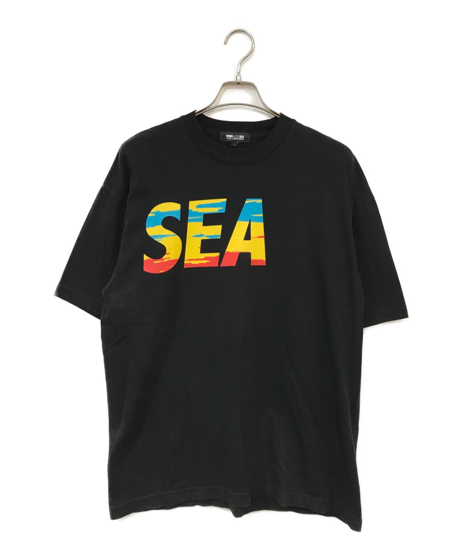 直売廉価サイズL WIND AND SEA VIOLA&ROSES Tシャツ Tシャツ/カットソー(半袖/袖なし)