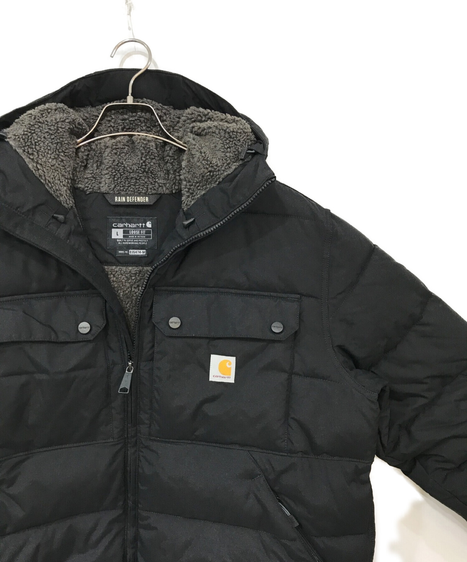 中古・古着通販】CarHartt (カーハート) MONTANA LOOSE FIT INSULATED JACKET ブラック サイズ:L｜ブランド・ 古着通販 トレファク公式【TREFAC FASHION】スマホサイト