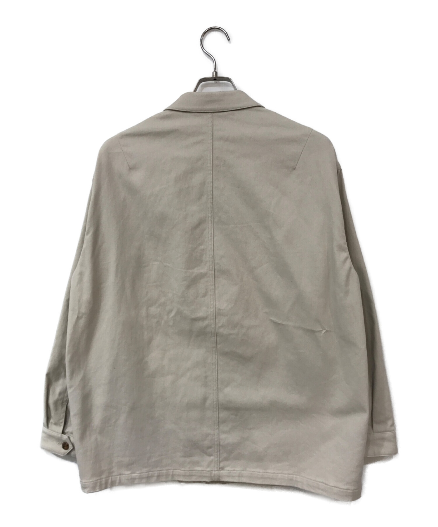 STEVEN ALAN (スティーブンアラン) BRSH TWILL FLY WORK JACKET ベージュ サイズ:S