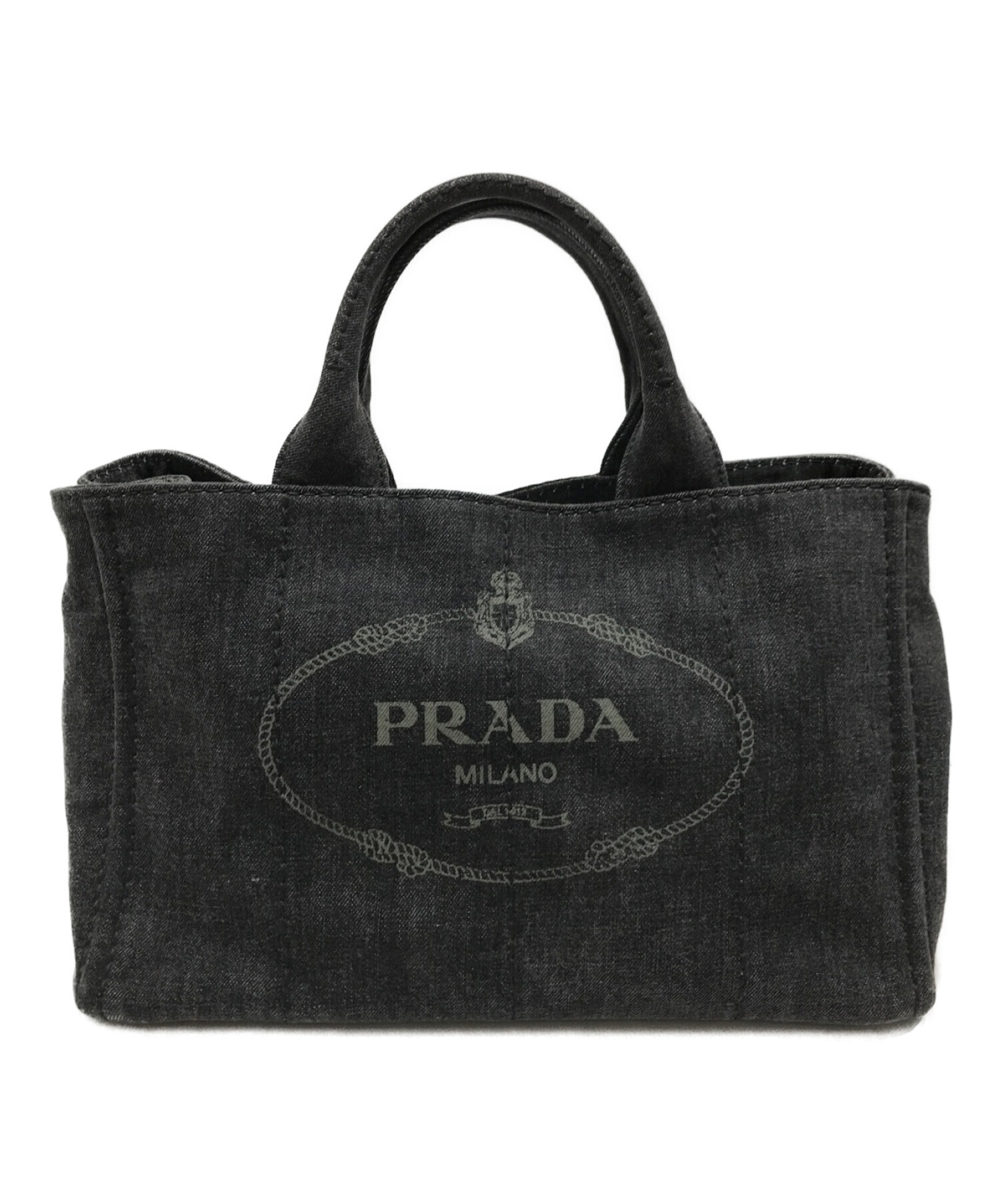 中古・古着通販】PRADA (プラダ) カナパ キャンバストート ブラック ...