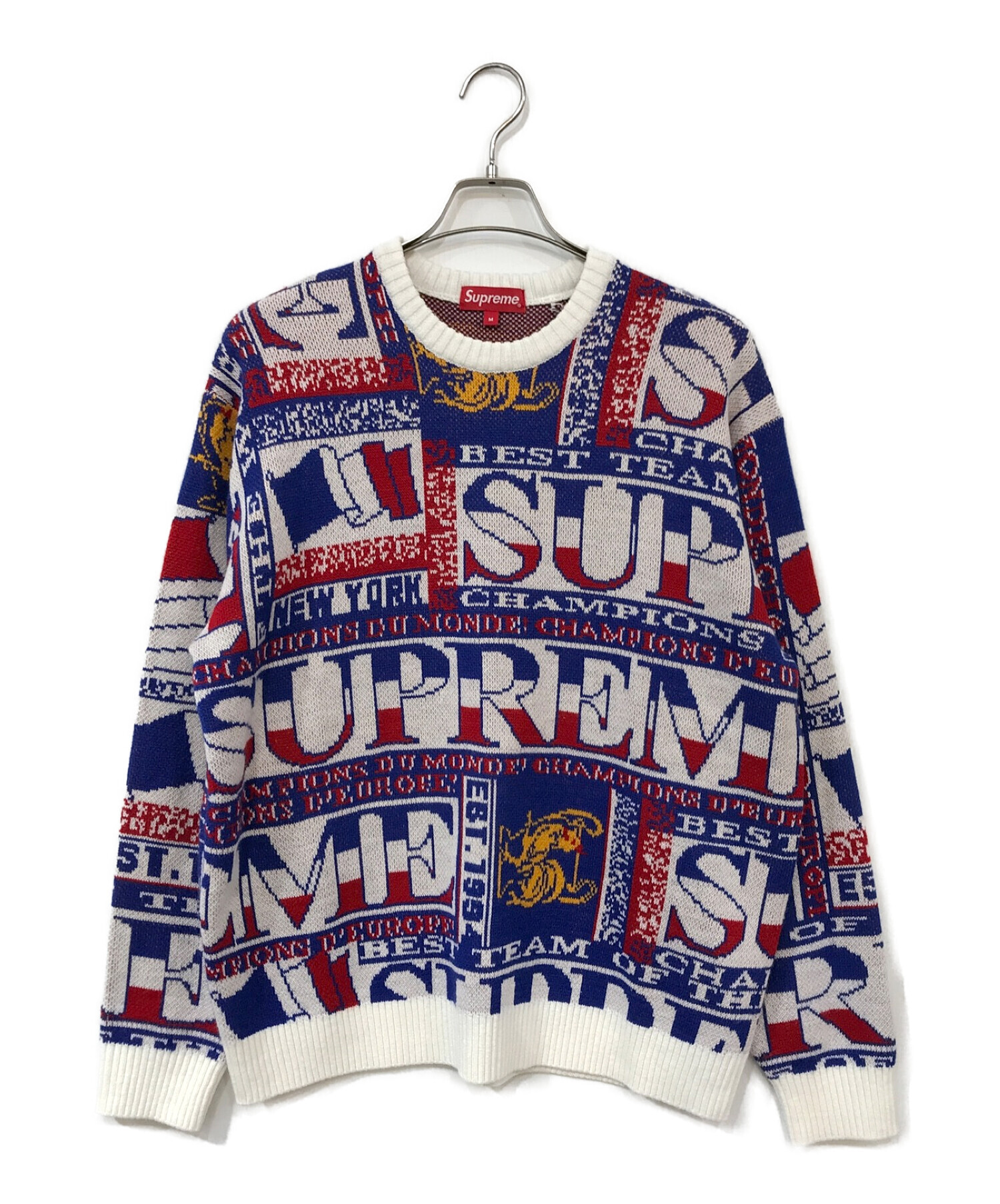 中古・古着通販】SUPREME (シュプリーム) scarf sweater マルチカラー